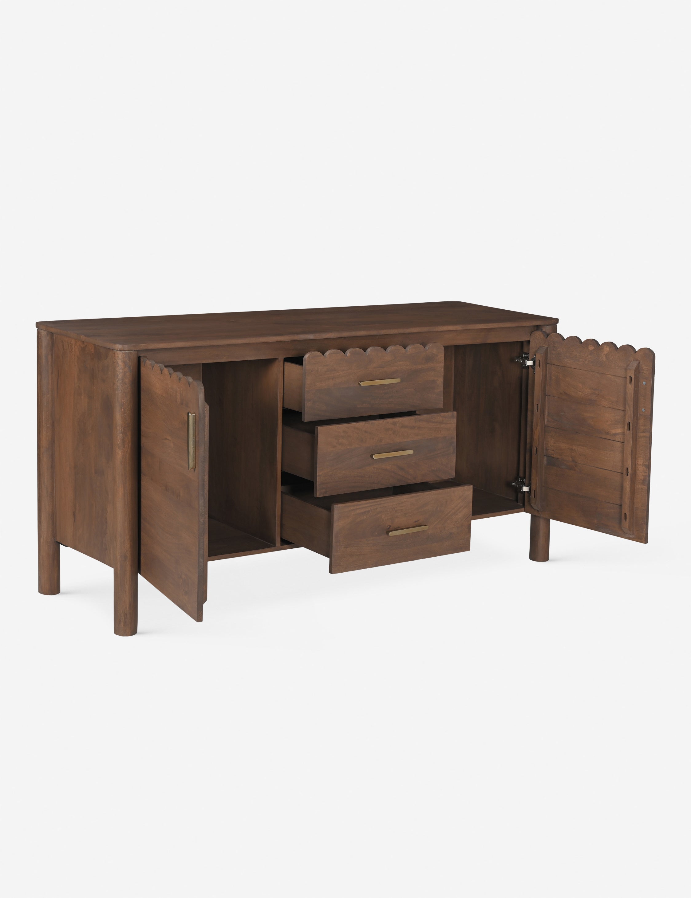 Lulu and Georgia Samantha 3-Drawer Sideboard – Brown - view 4