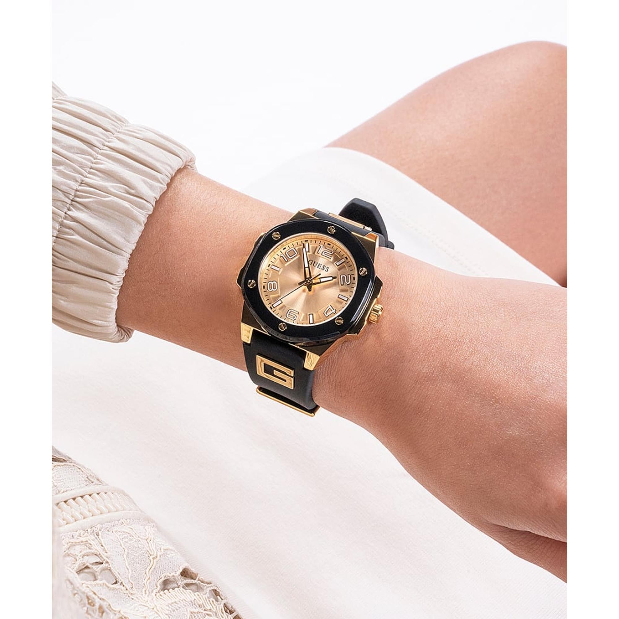Guess G Hype Women Quartz Gold Dial Analog Silicone Watch GW0555L2 - view 4