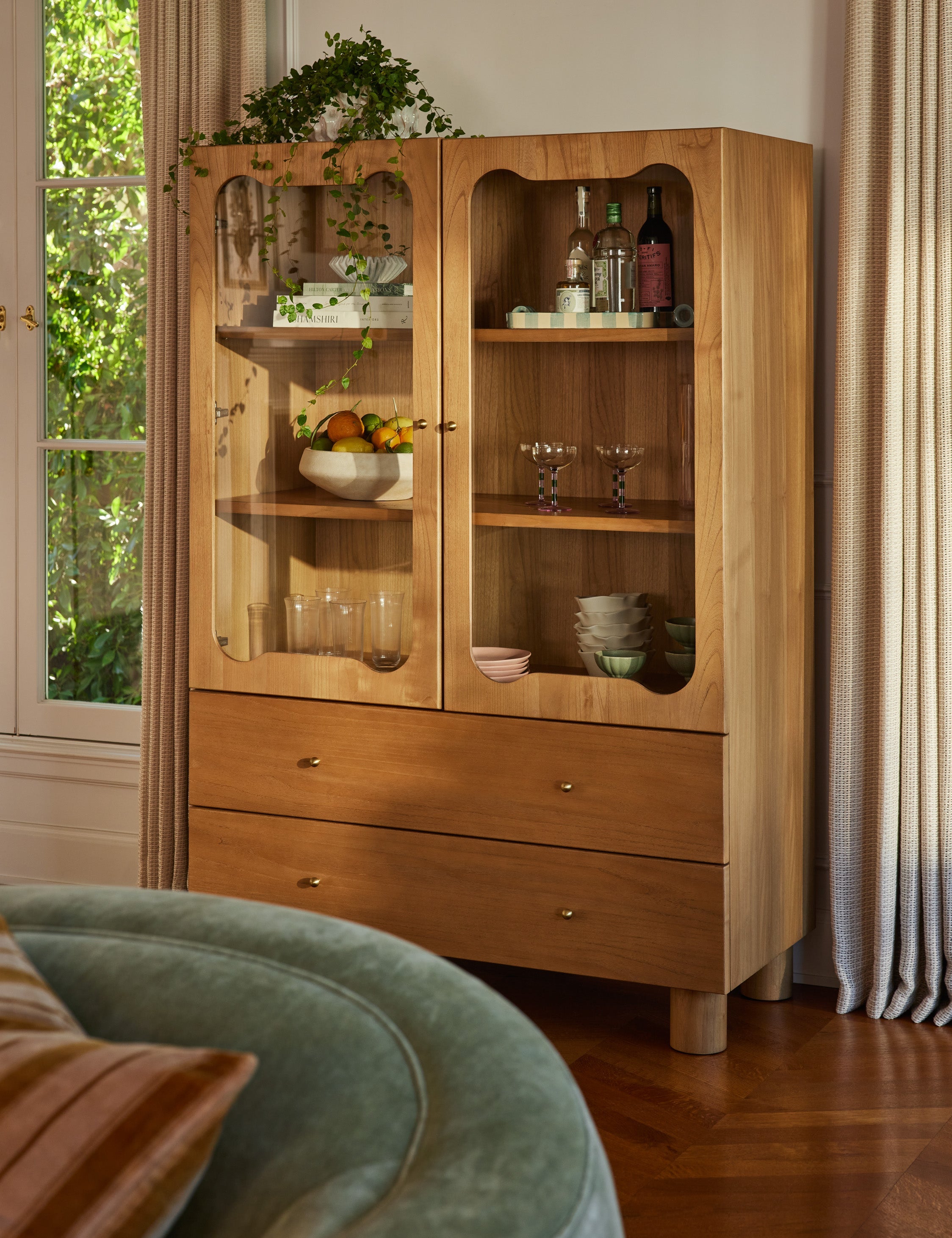 Lulu and Georgia Jordena Curio Cabinet – Caramel - view 2