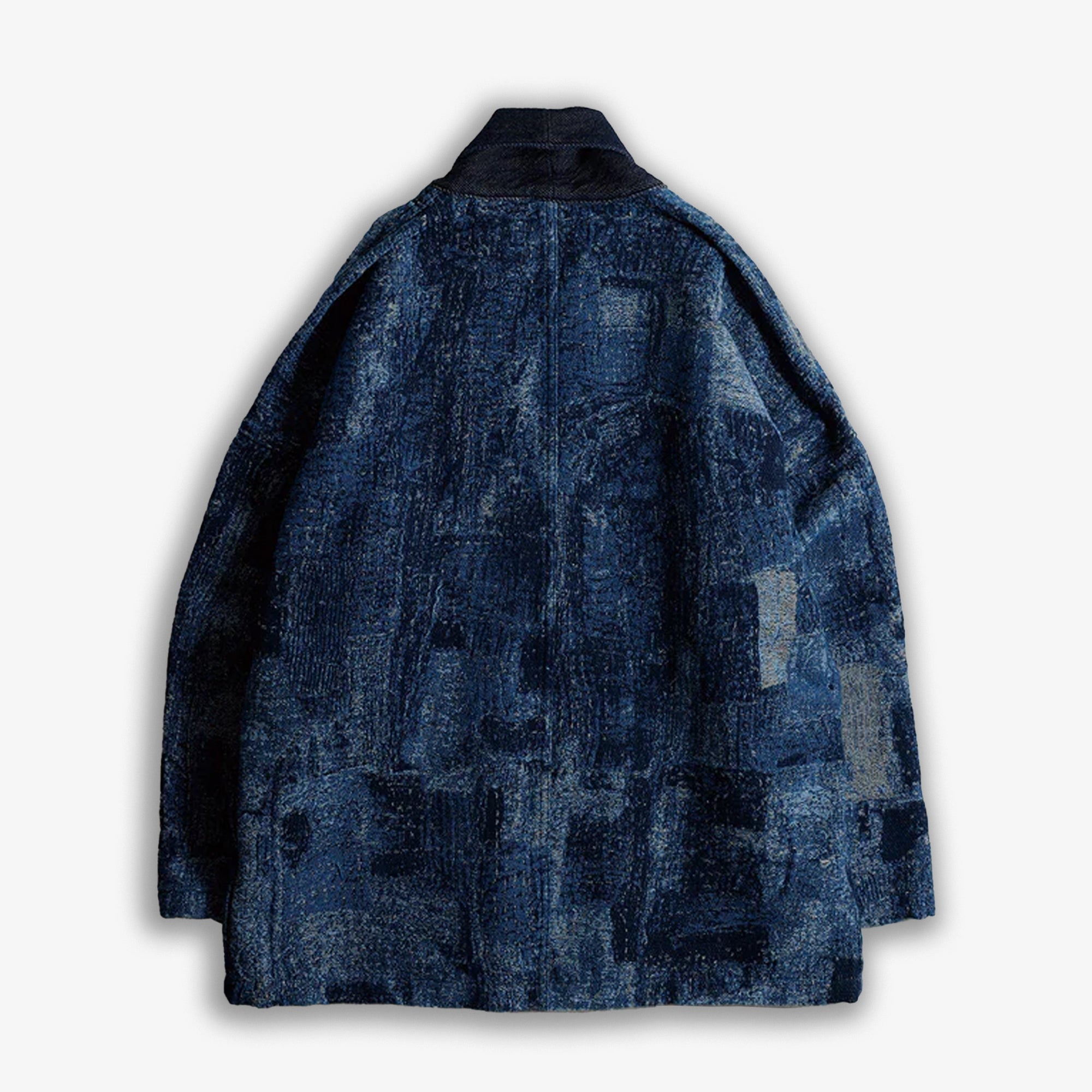 Fdmtl | Jacquard Boro Haori Rinse { Indigo - view 2