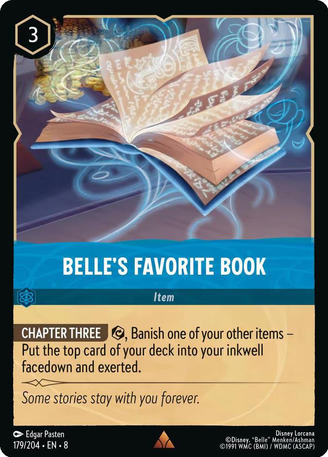 Lorcana Belle's Favorite Book - 179/204 [Reign of Jafar] [Non-Foil]