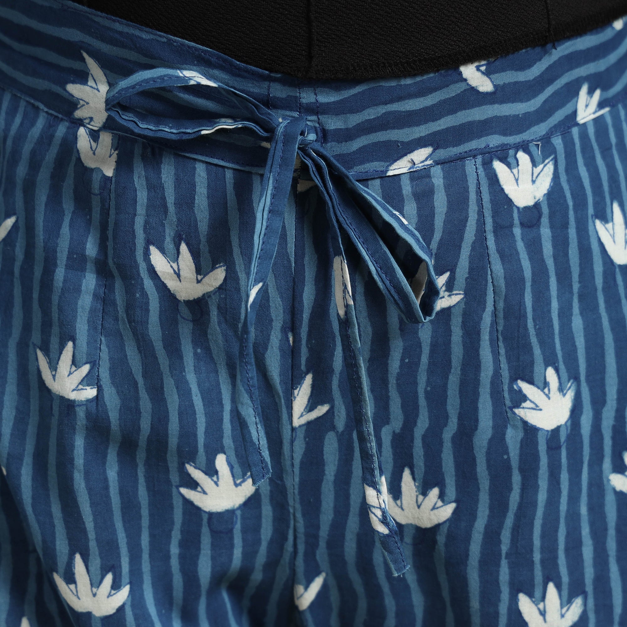 ITOKRI CASUALS Blue - Dabu Block Printing Cotton Pant - view 4