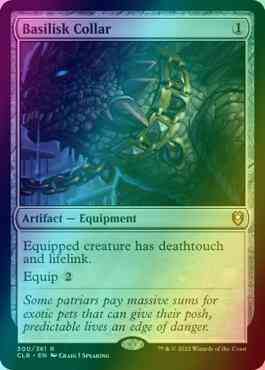 Basilisk collar 300 – Magic Basilisk Collar [300] [Commander Legends: Battle for Baldur's Gate] [Foil]