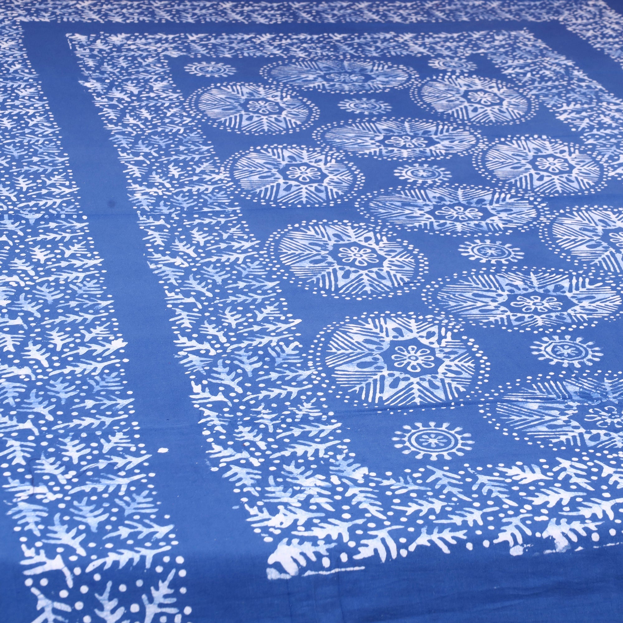 BATIK BY MD. SHARIFF Blue - Cotton Hand Batik Print Single Bedsheet (91 x 57 ) 38 - view 2