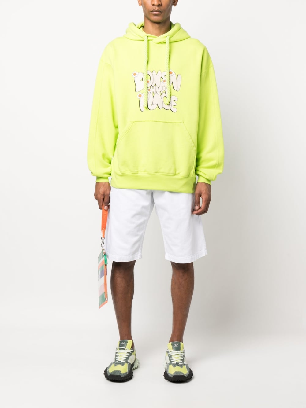 Bonsai Printed cotton hoodie – Cotton 100% - view 3