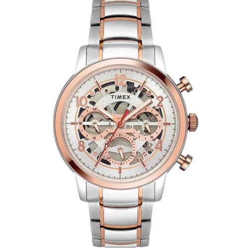 Timex Men Silver Round Dial Analog Watch 44mm TWEG20205