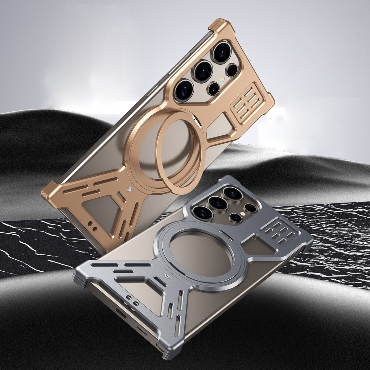 Million Cases Galactic Armor Magnetic Bracket Frame Case - Samsung - view 8