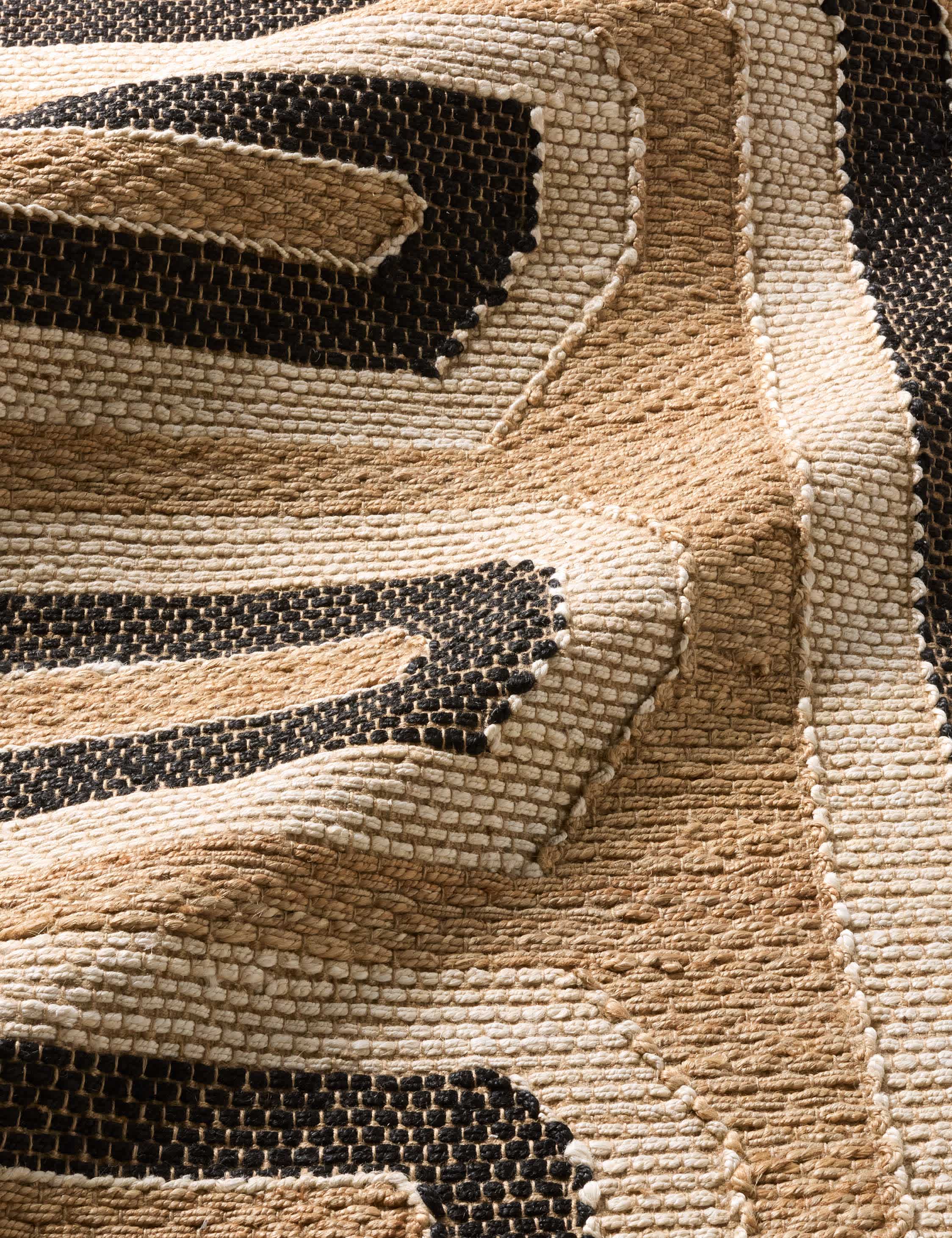 Lulu and Georgia Bushra Handwoven Jute Rug – Tan and Beige - view 8