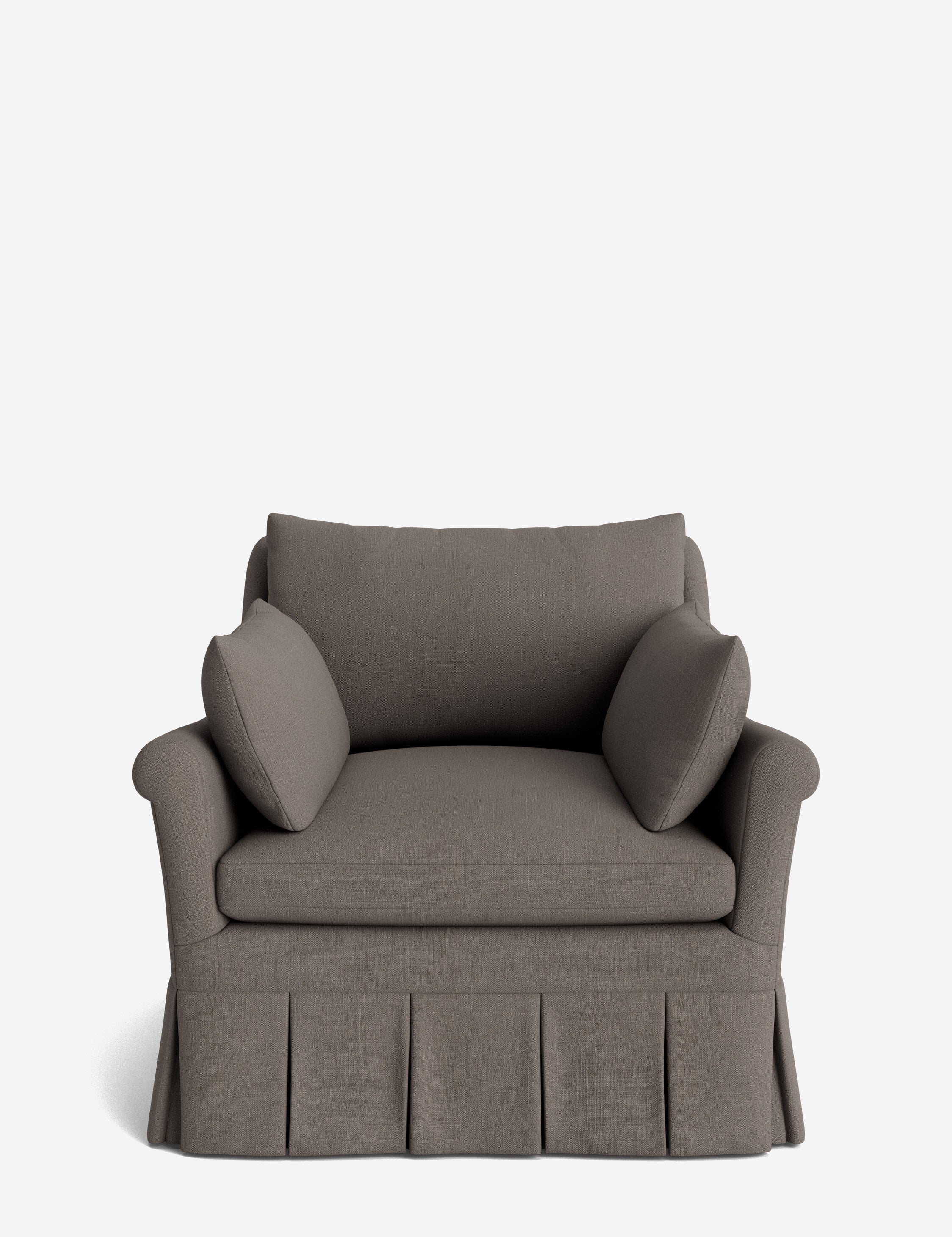 Lulu and Georgia Portola Rolled Arm Luxe Depth Pleated Chair - view 56