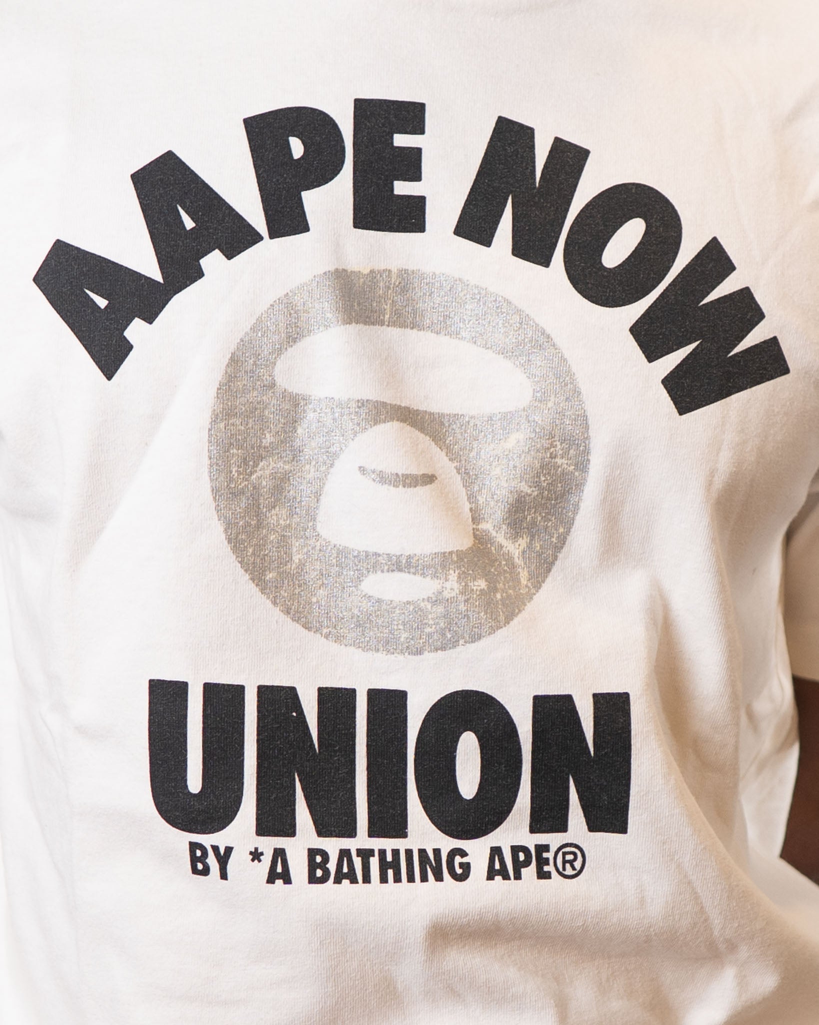 AAPE BY BAPE Bape Now Union White Tee - view 2