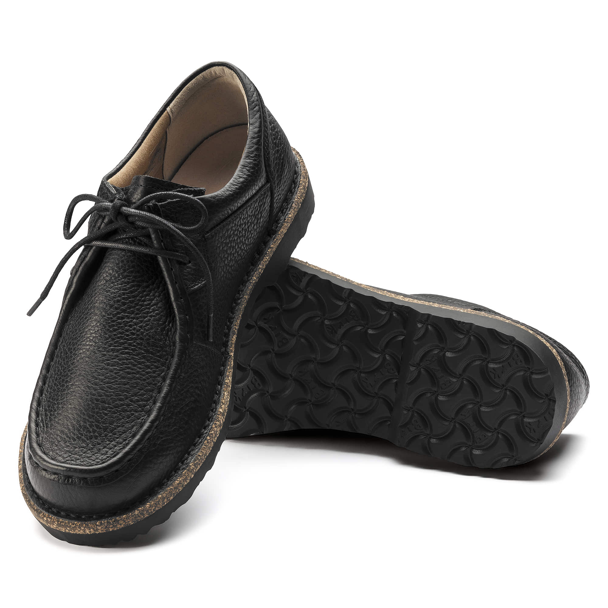 Birkenstock Pasadena Men Natural Leather – Black Black