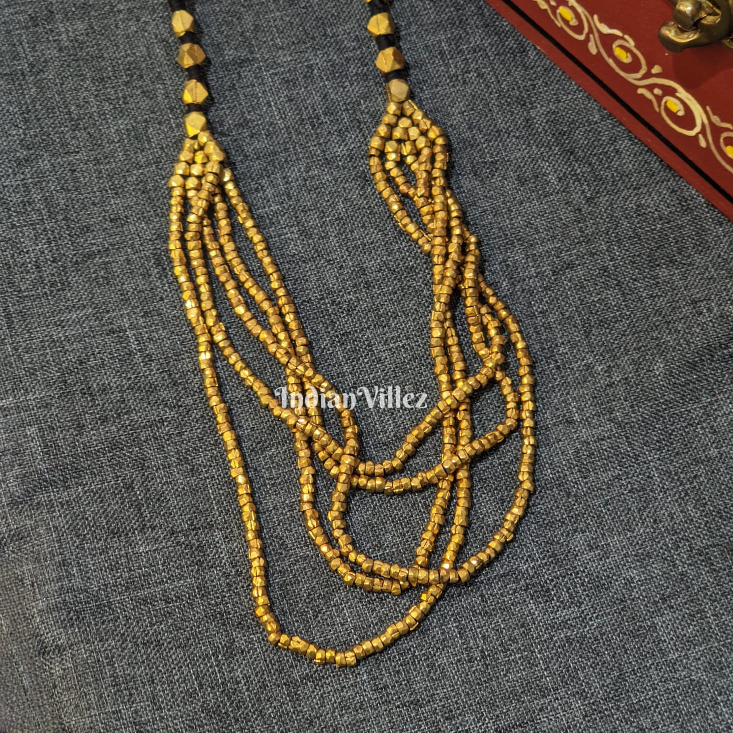 IndianVillèz Pure Dhokra Tribal Jewellery Necklace