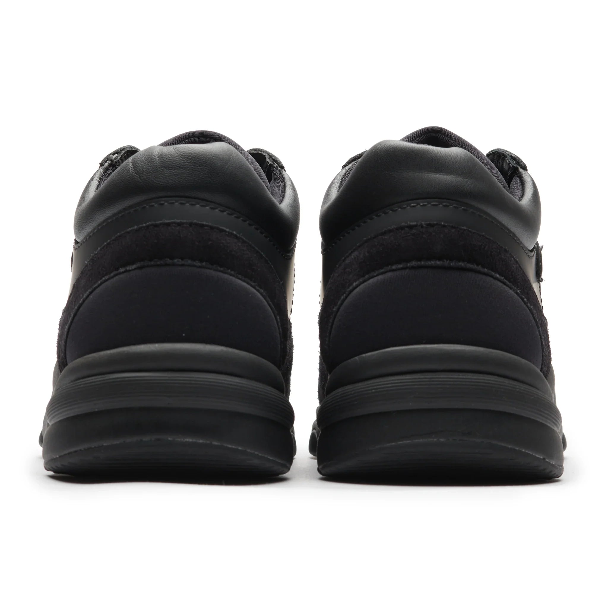 Chanel CC Logo Suede Triple Black Sneaker - view 4