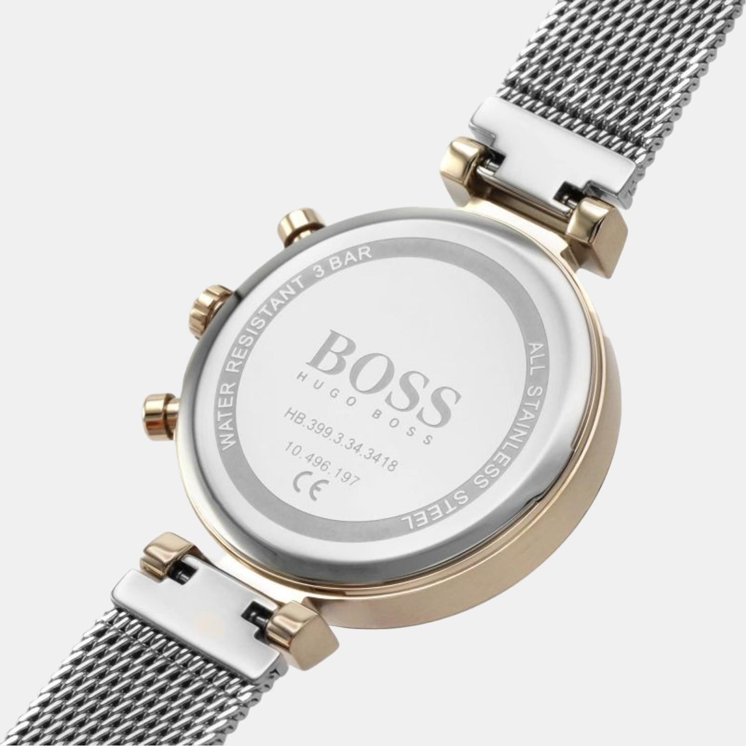 Boss Flawless Women Quartz Silver Dial Analog Stainless Steel Watch 1502551 - view 6
