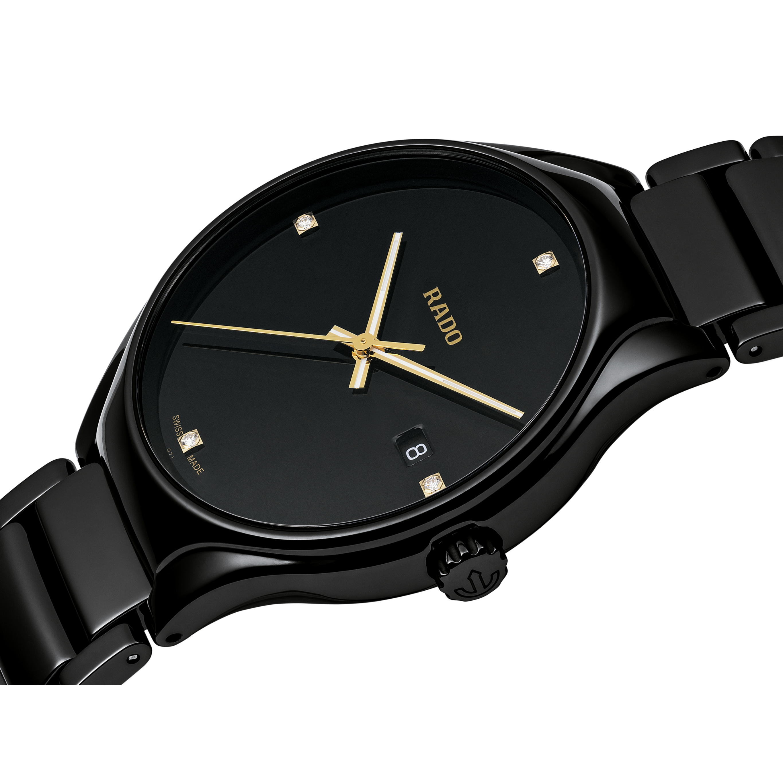 Rado True Black Dial Unisex 40mm