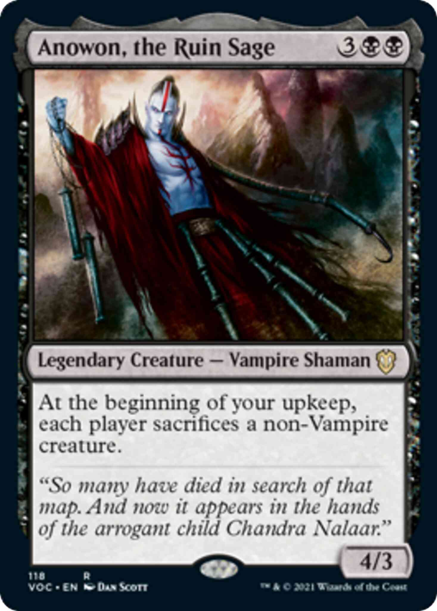 Anowon the ruin – Magic Anowon, the Ruin Sage [118] [Innistrad: Crimson Vow: Commander] [Non-Foil]