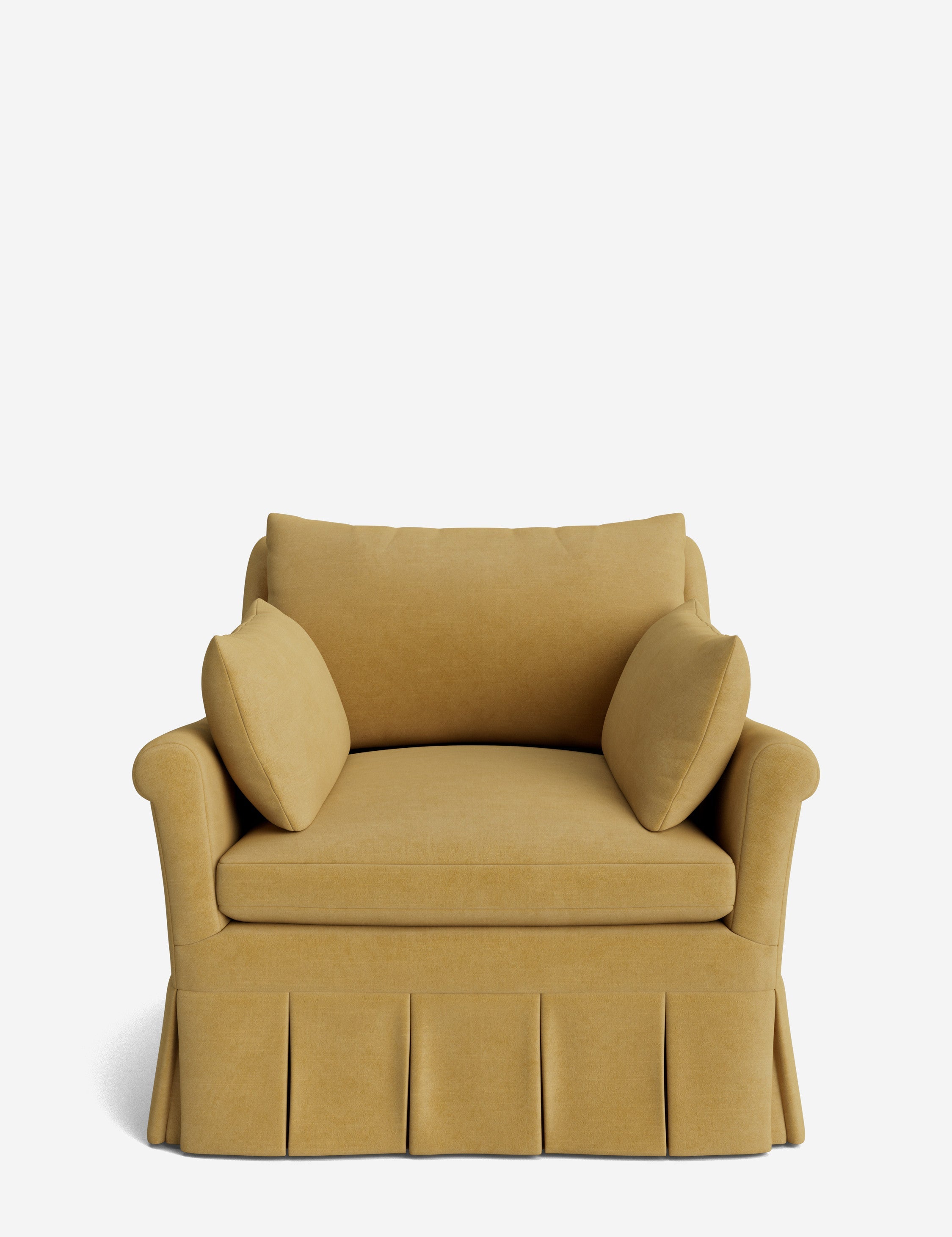 Lulu and Georgia Portola Rolled Arm Luxe Depth Pleated Chair - view 14