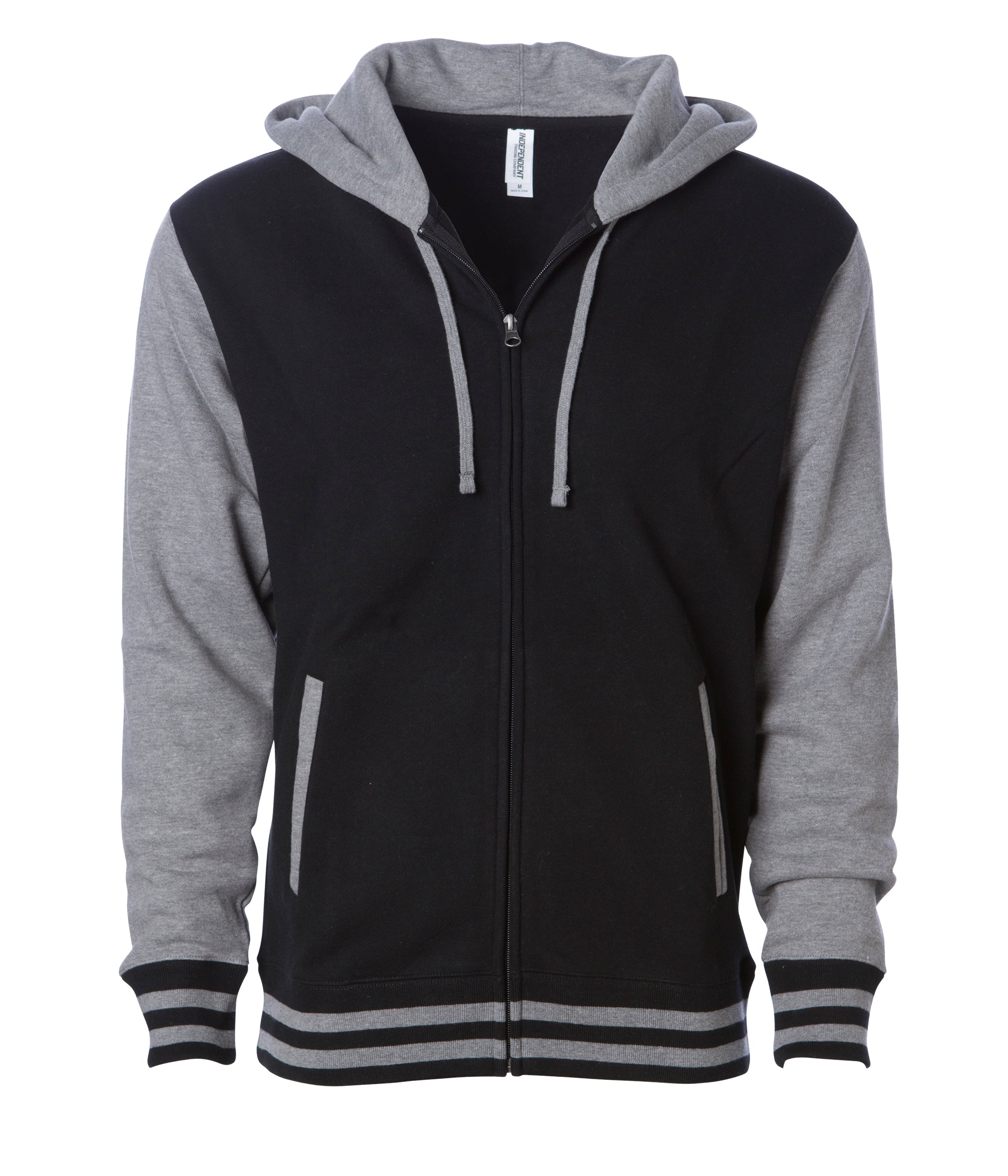 Independent Trading Company Unisex Heavyweight Varsity Zip Hood