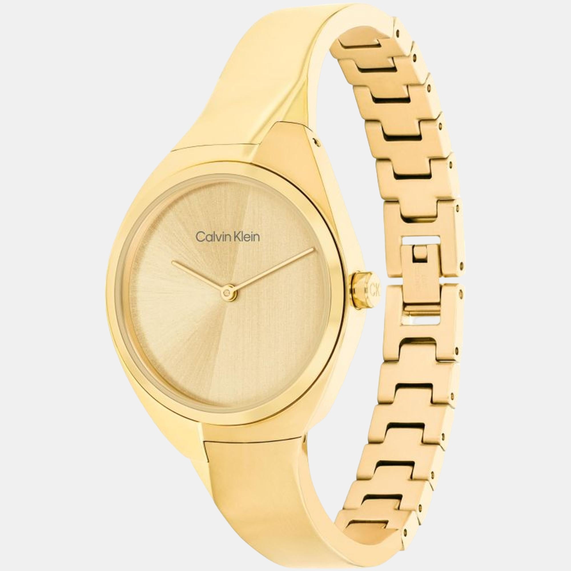 Calvin Klein Charming Women Quartz Gold Dial Analog Stainless Steel Watch 25200235 - view 2