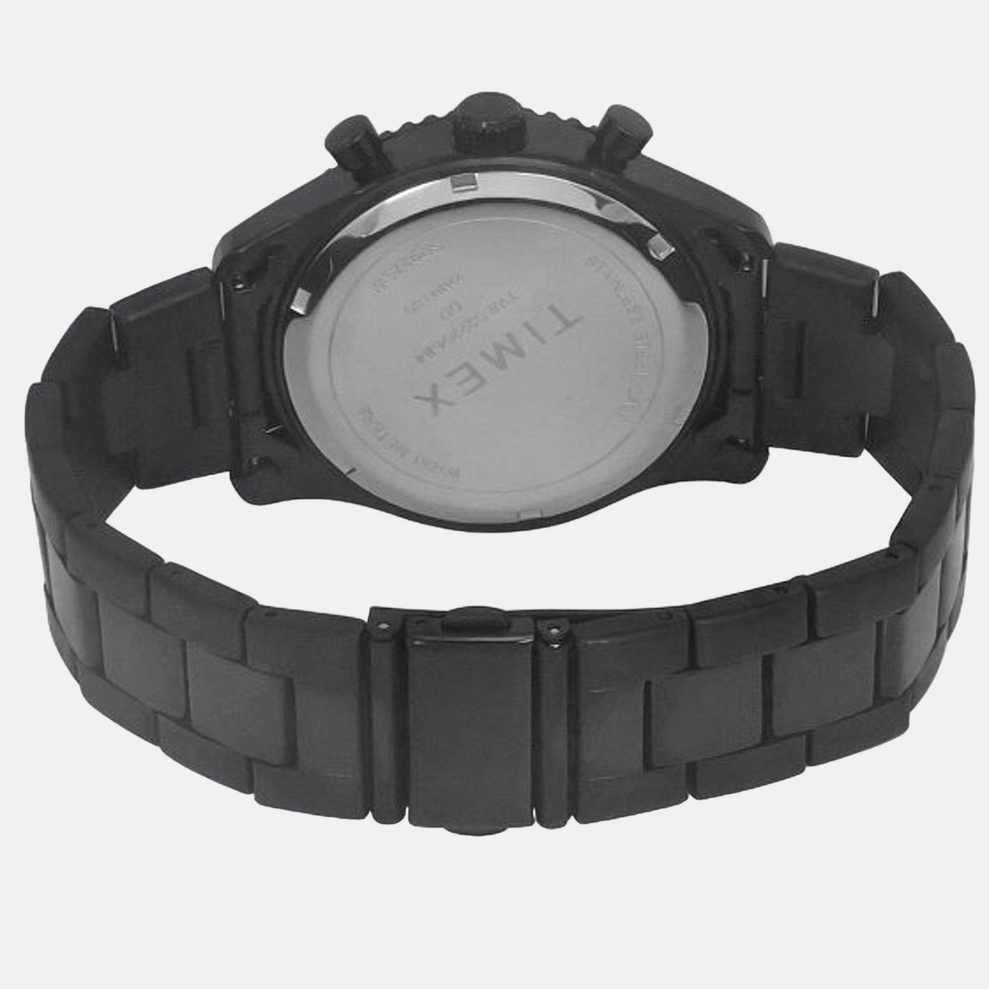 Timex E Class Men Quartz Black Dial Chronograph Stainless Steel Watch TWEG22204 - view 2
