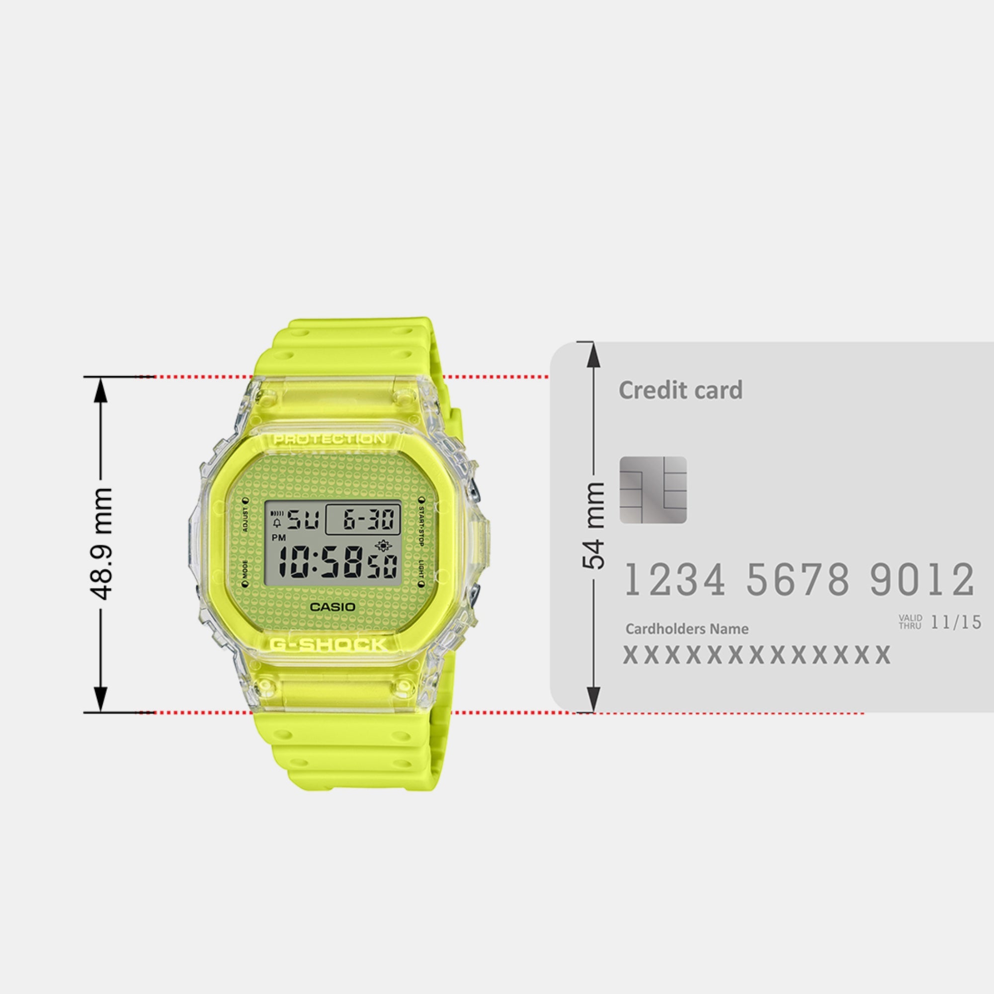 Casio G-Shock Men Quartz Yellow Dial Digital Resin Watch G1360 - view 7