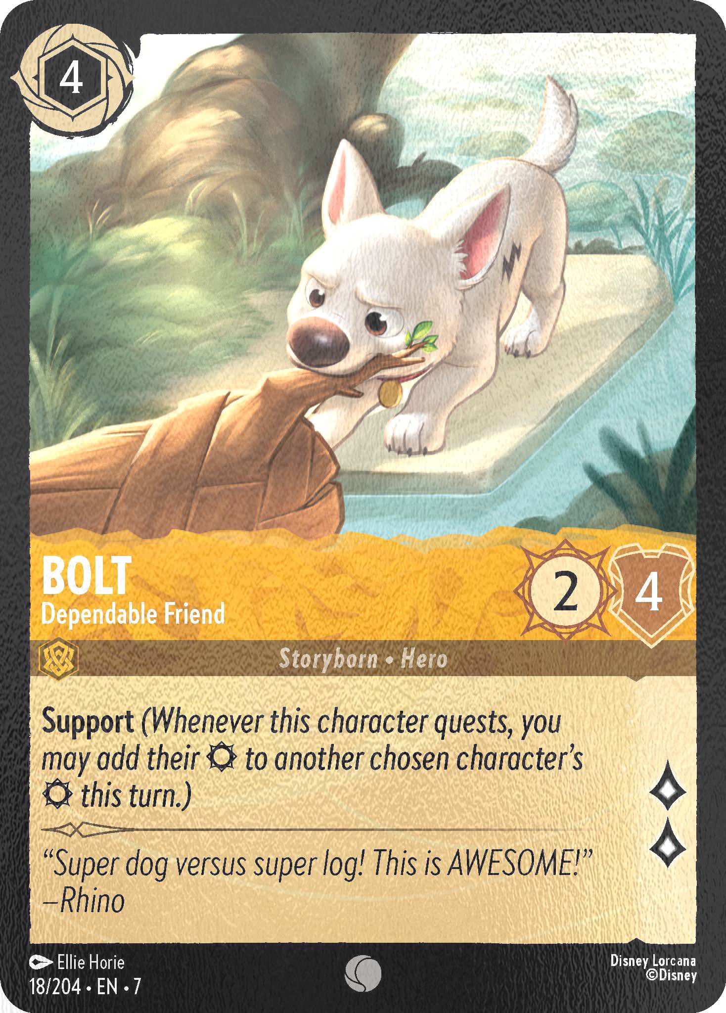 Island cold foil – Lorcana Bolt - Dependable Friend - 18/204 [Archazia's Island] [Cold Foil]