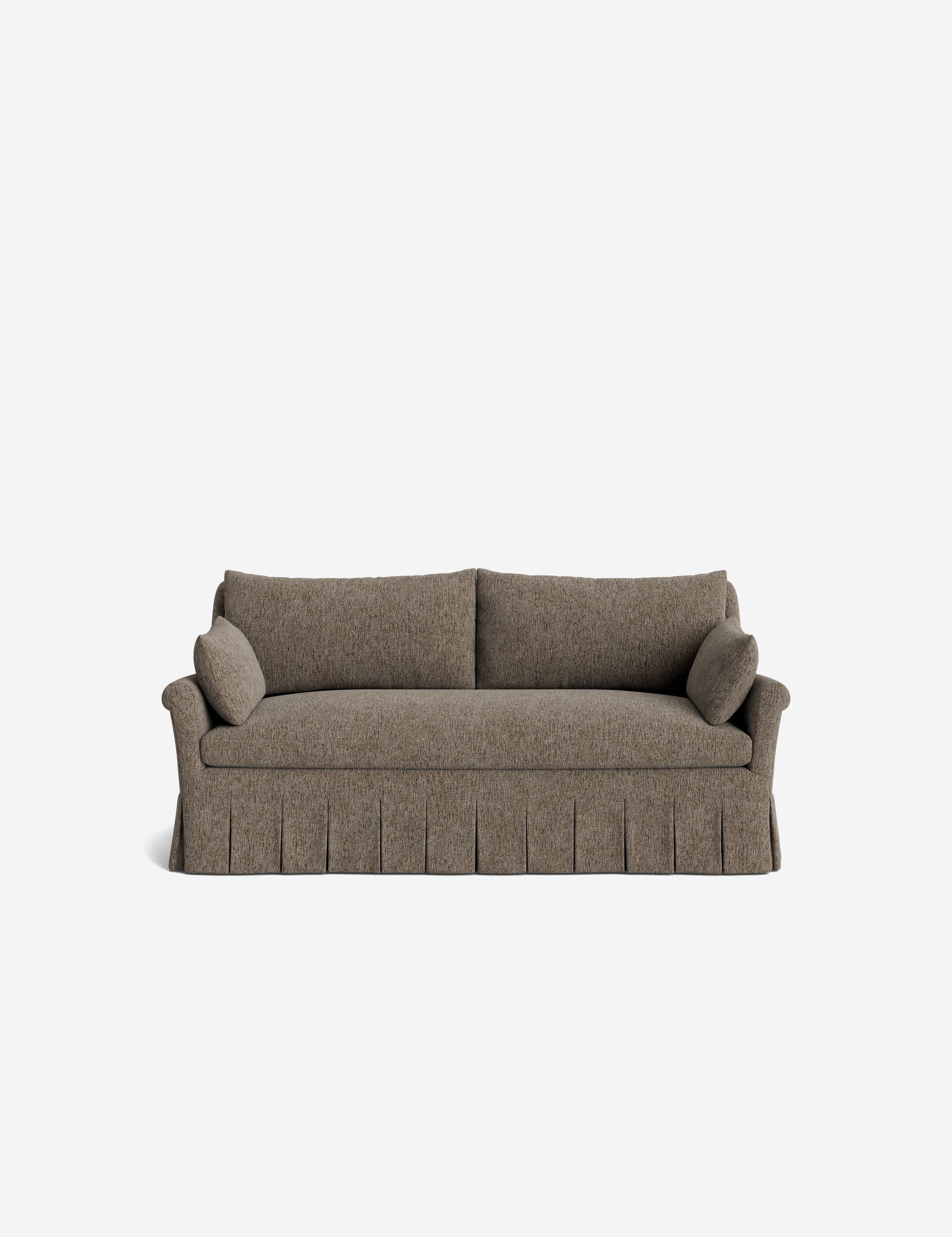 Lulu and Georgia Portola Rolled Arm Pleated Sofa - view 106