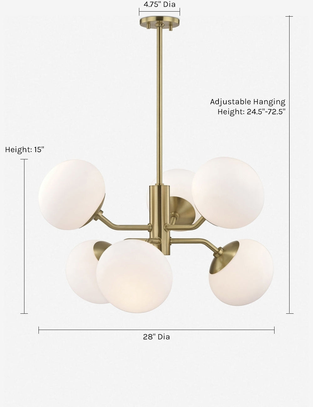 Lulu and Georgia Ainsley Chandelier - view 2