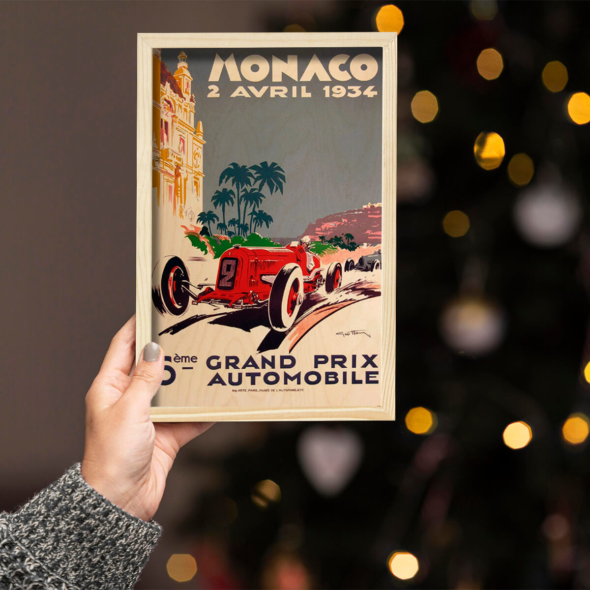 Bigsmall_cc Monaco Grand Prix Wooden Wall Art - view 4