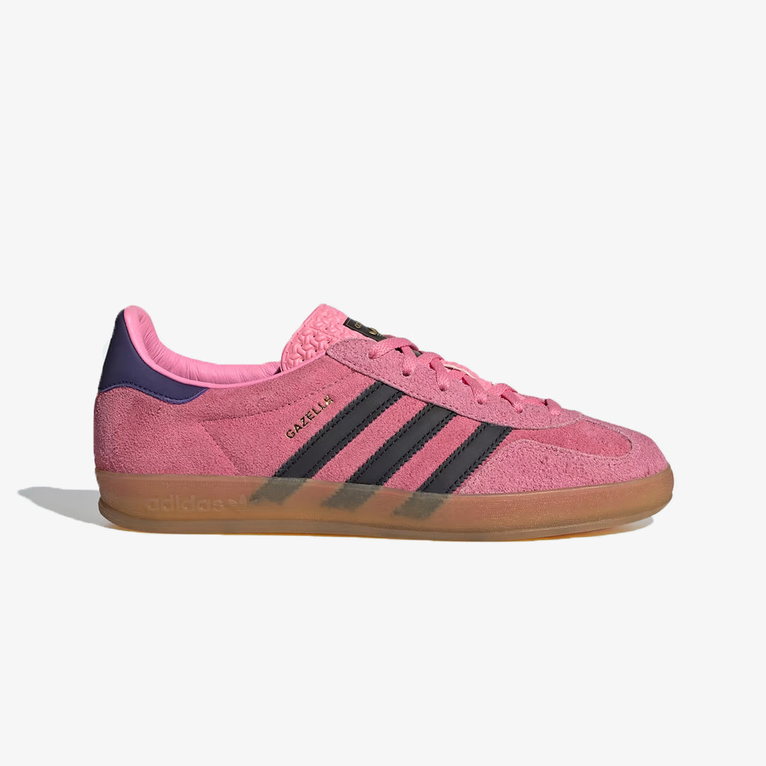 Adidas Originals | GAZELLE INDOOR { PINK/CORE BLACK/PURPLE - view 4