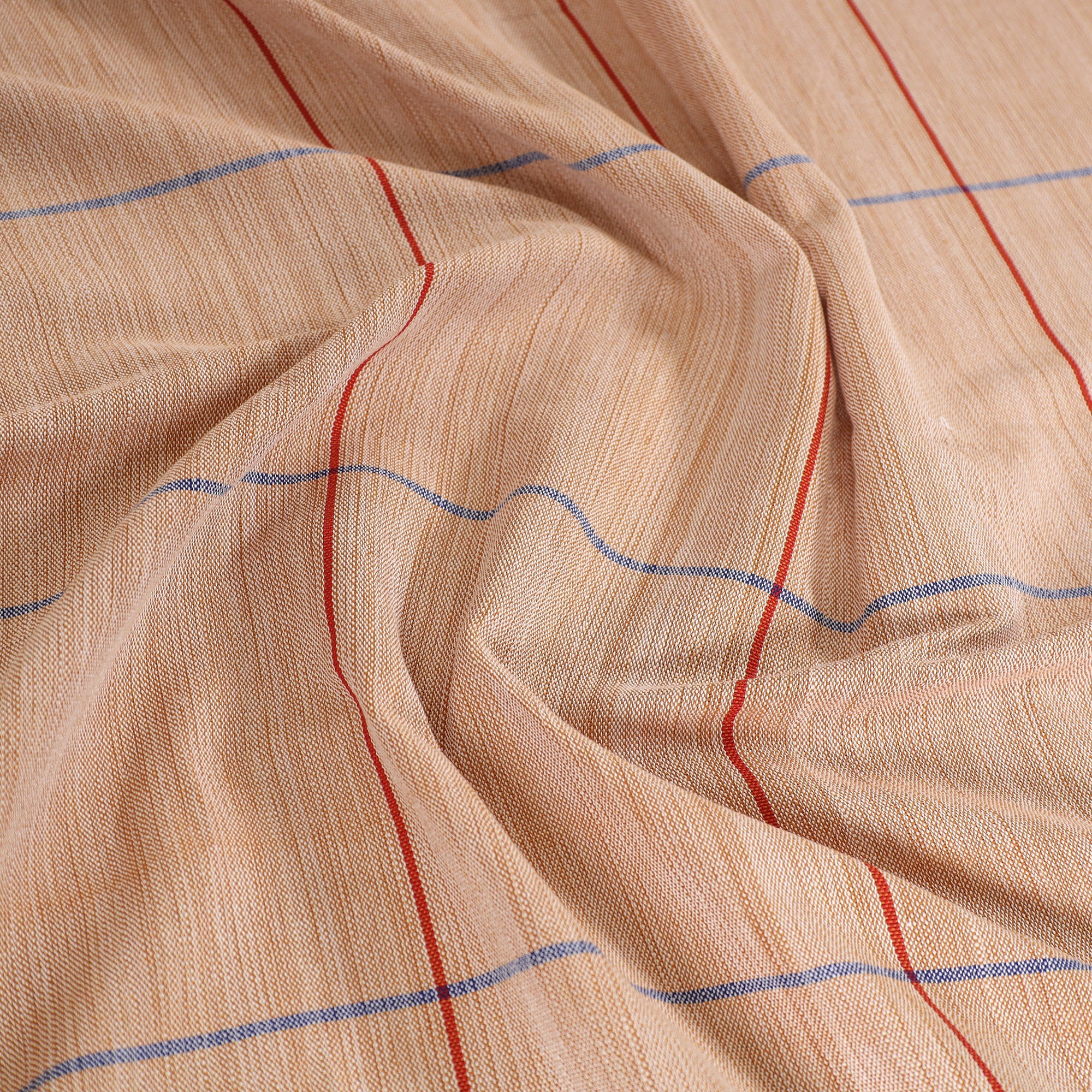 GWALIOR HANDLOOMS Beige - Pure Handloom Cotton Double Bed Cover (108 x 90 in) 10 - view 5