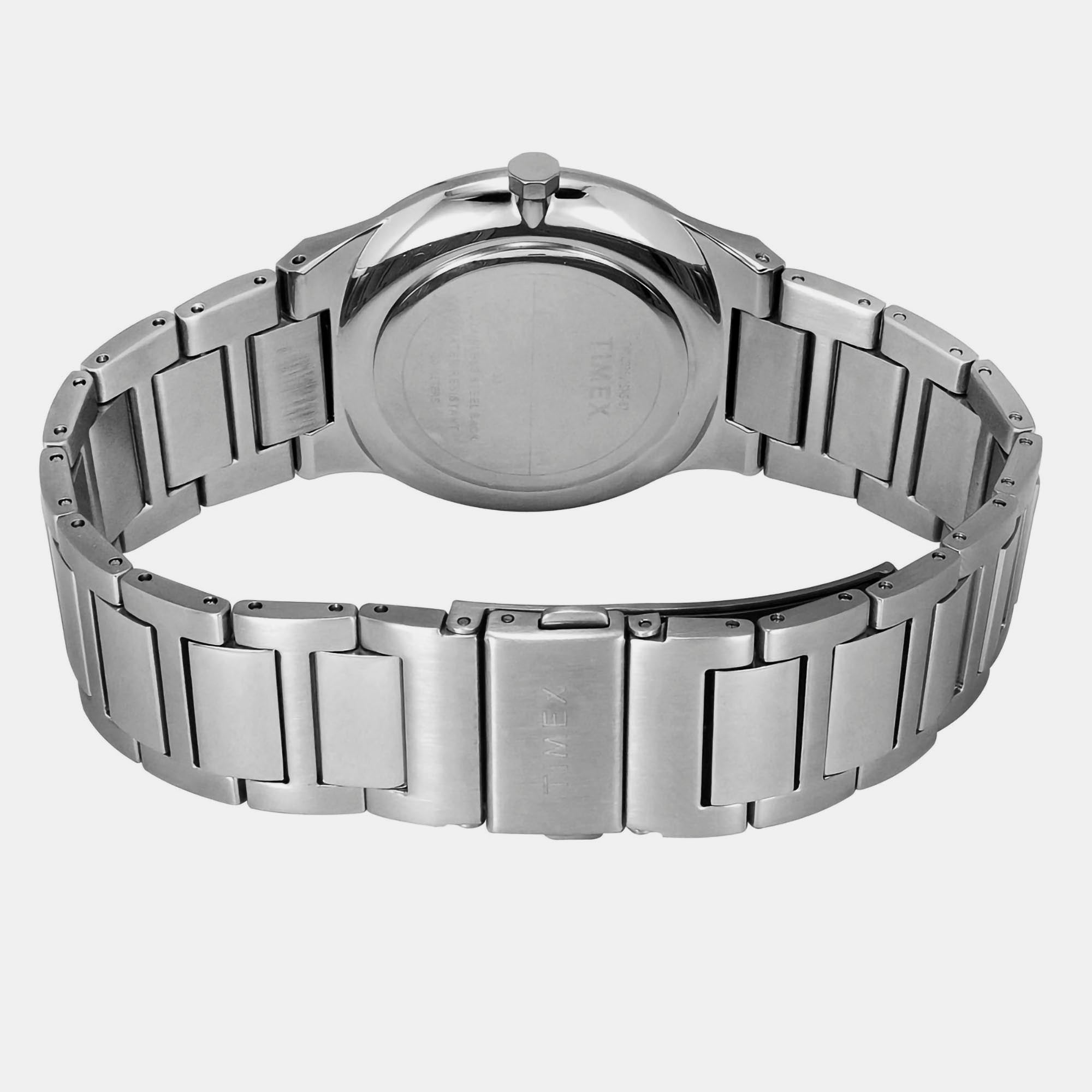 Timex E Class Men Quartz White Dial Analog Stainless Steel Watch TWEG23600 - view 2