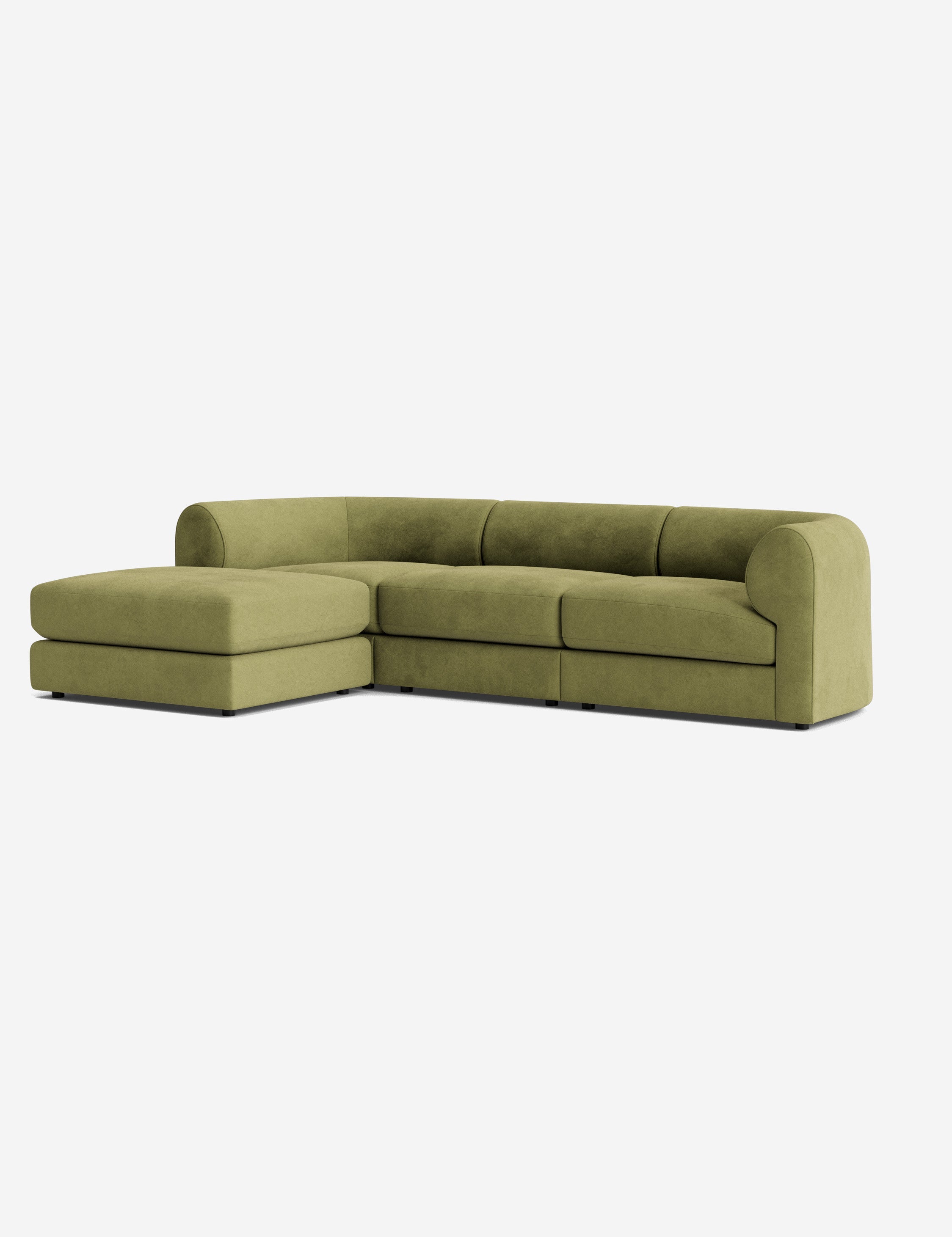 Lulu and Georgia Sergio Modular Sectional Sofa With Ottoman - view 100