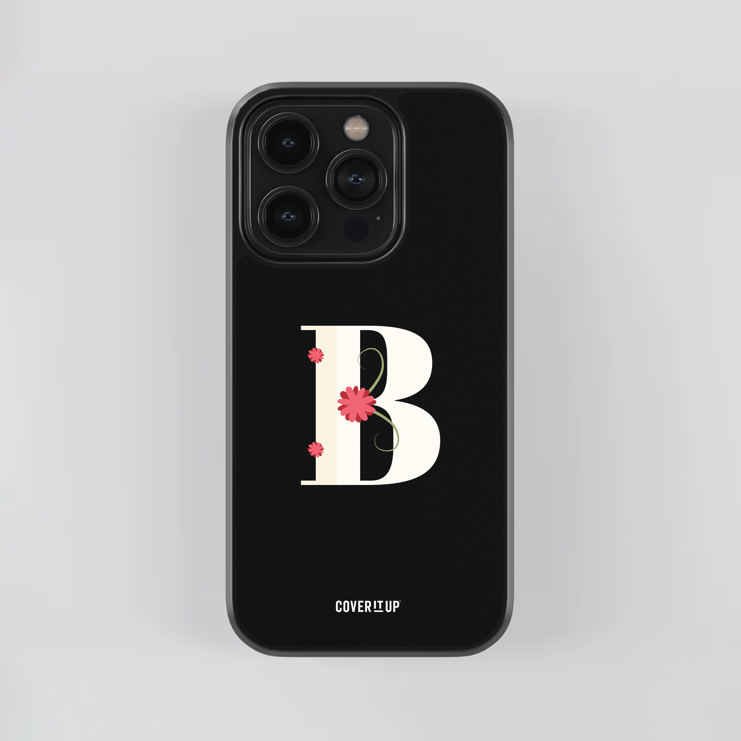 Design Phone Cases Limited Edition Floral Initial Glass Case - view 4