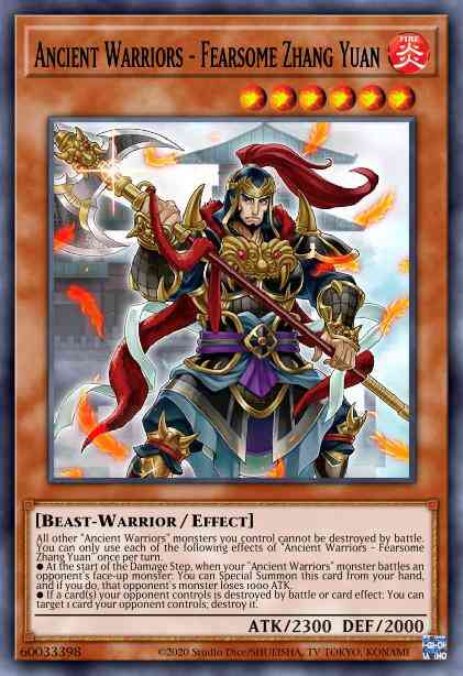 Yu-Gi-Oh! Ancient Warriors - Fearsome Zhang Yuan - ETCO-EN021 - Common - 1st Edition