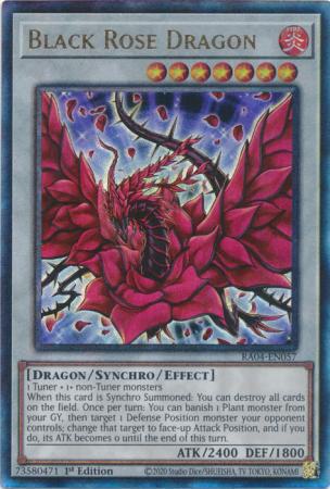 Yu-Gi-Oh! Black Rose Dragon - RA04-EN057 - Ultimate Rare - 1st Edition