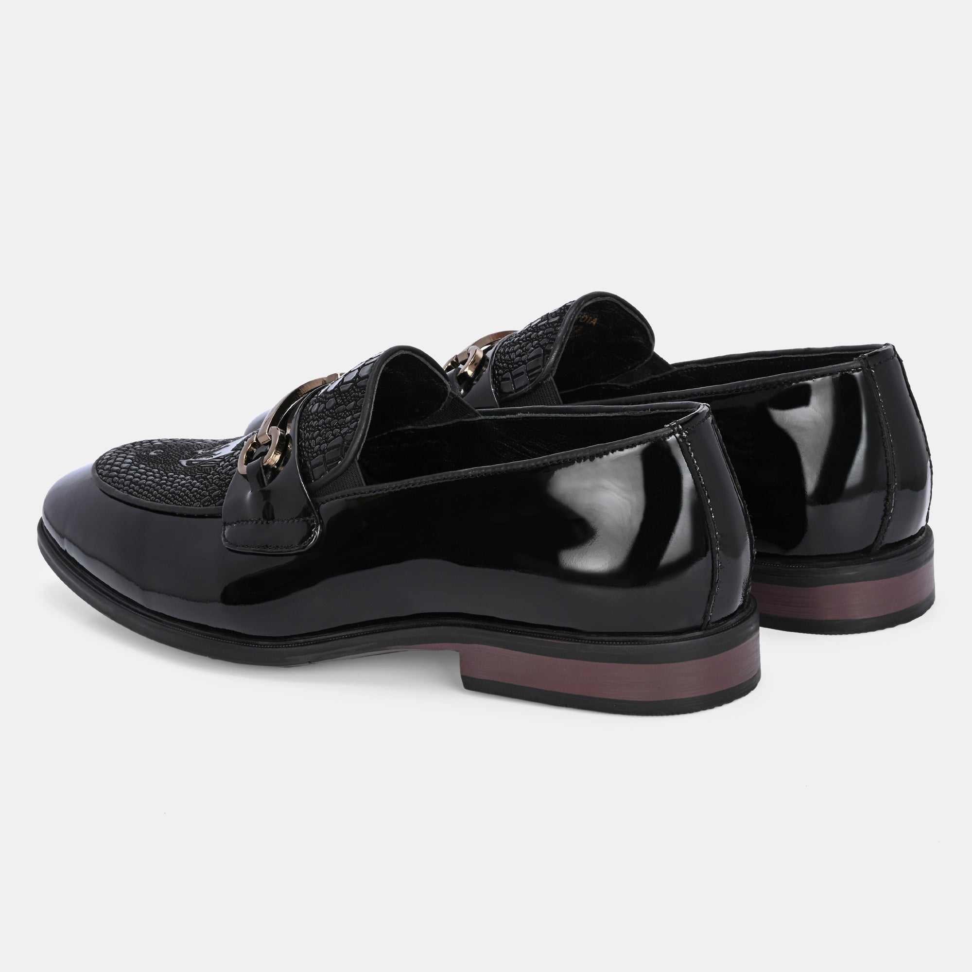 Hand Engraved Loafers by Lafattio – Black - view 5