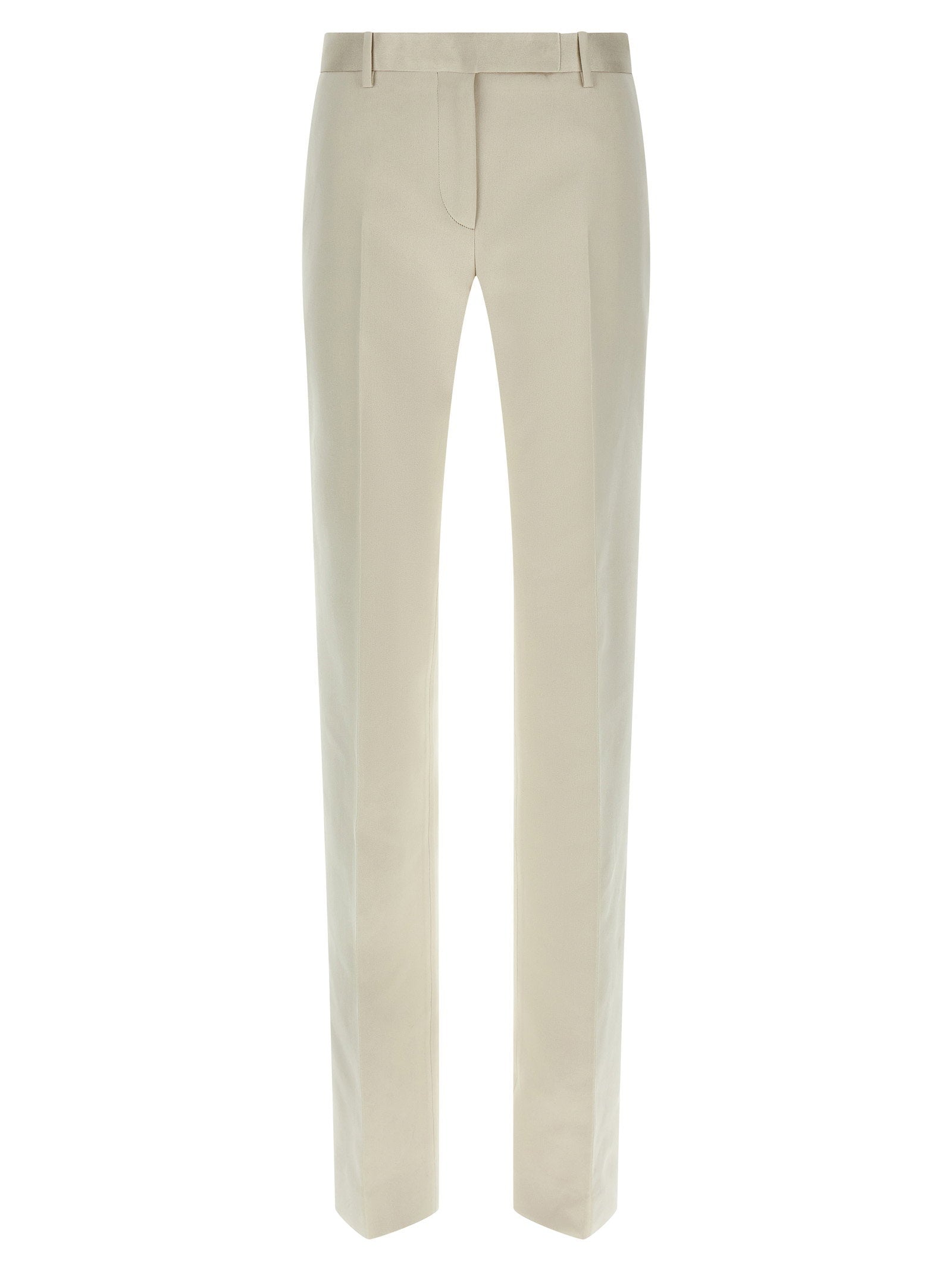 Tom Ford Duchesse Tailored Trousers – 61% cotton, 39% silk