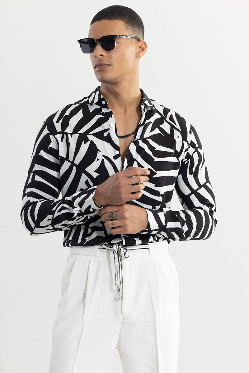 SNITCH Abstract Artistry Black Shirt