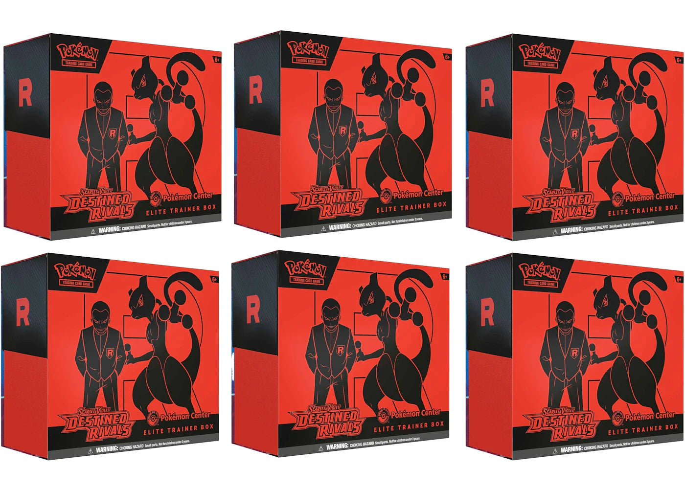Scarlet violet destined – 2025 Pokémon Scarlet & Violet Destined Rivals Pokemon Center Elite Trainer Box 6x Lot
