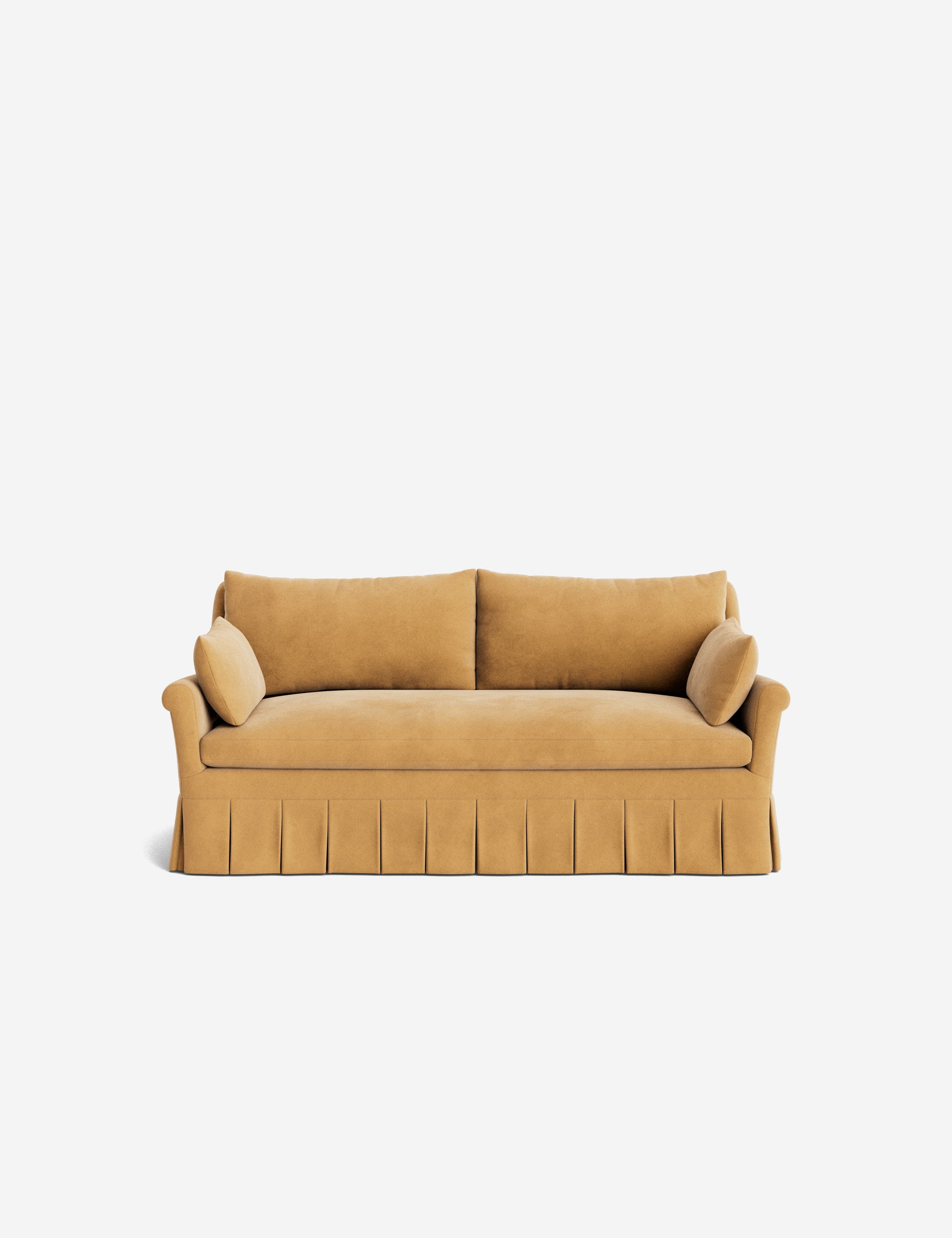 Lulu and Georgia Portola Rolled Arm Pleated Sofa - view 37