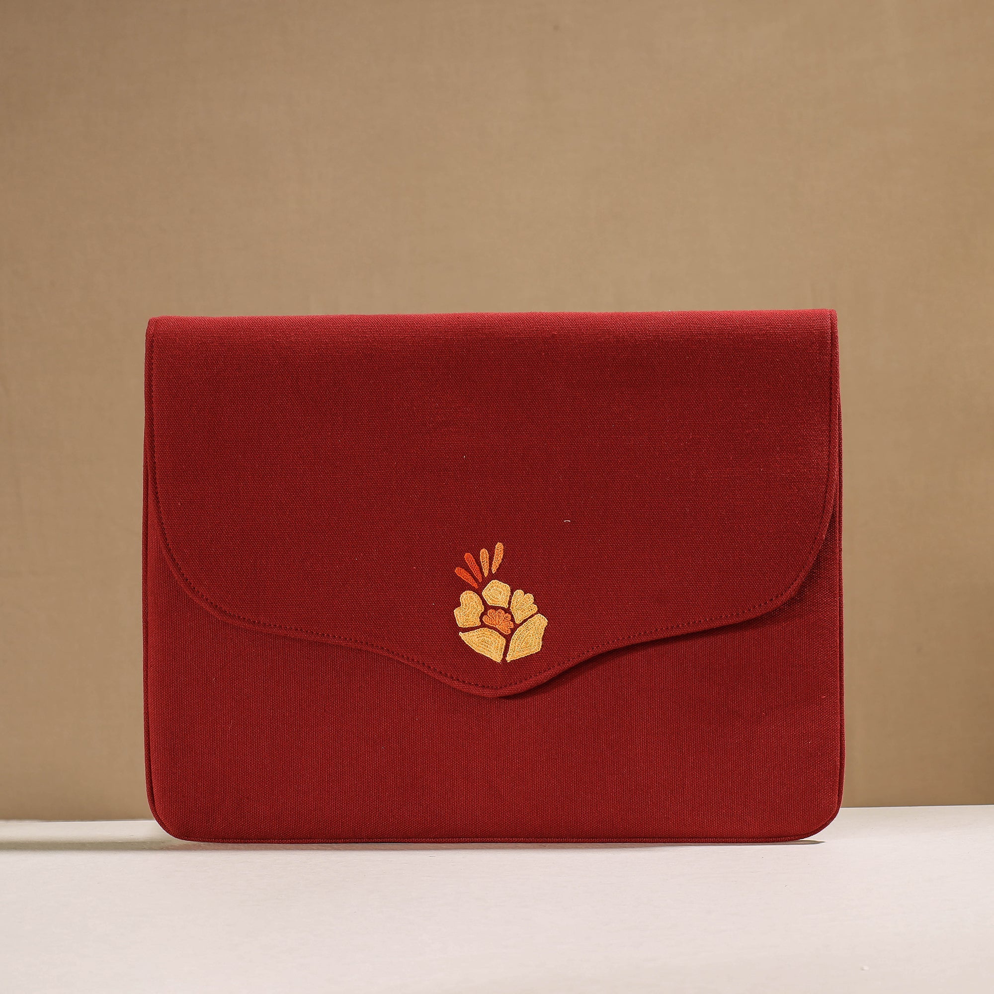 ITOKRI CRAFTS INITIATIVE Aari Hand Embroidery Cotton Duck IPad Sleeve (10 x 13 in) - view 2