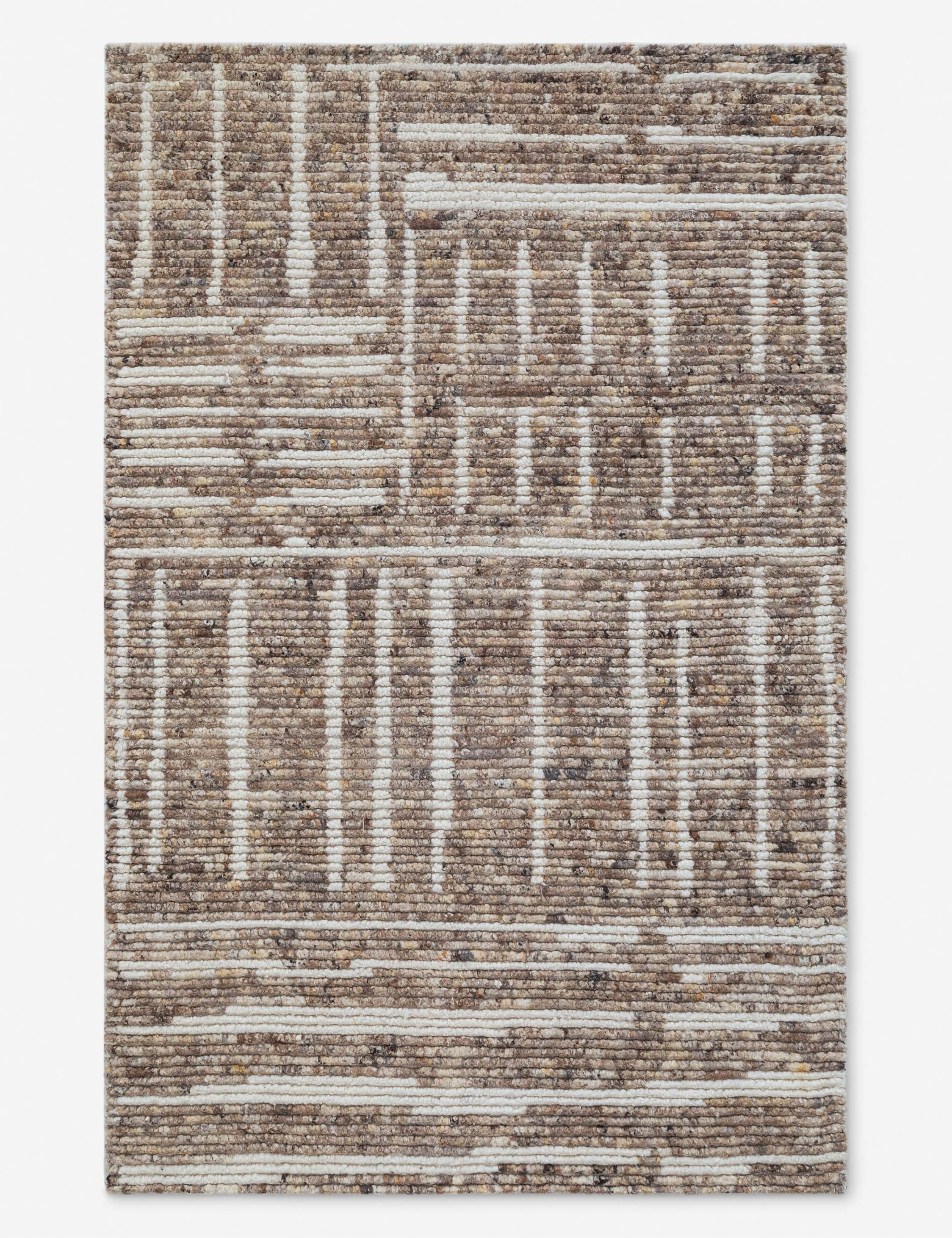Lulu and Georgia Isamu Hand-Knotted Wool Rug – Brown