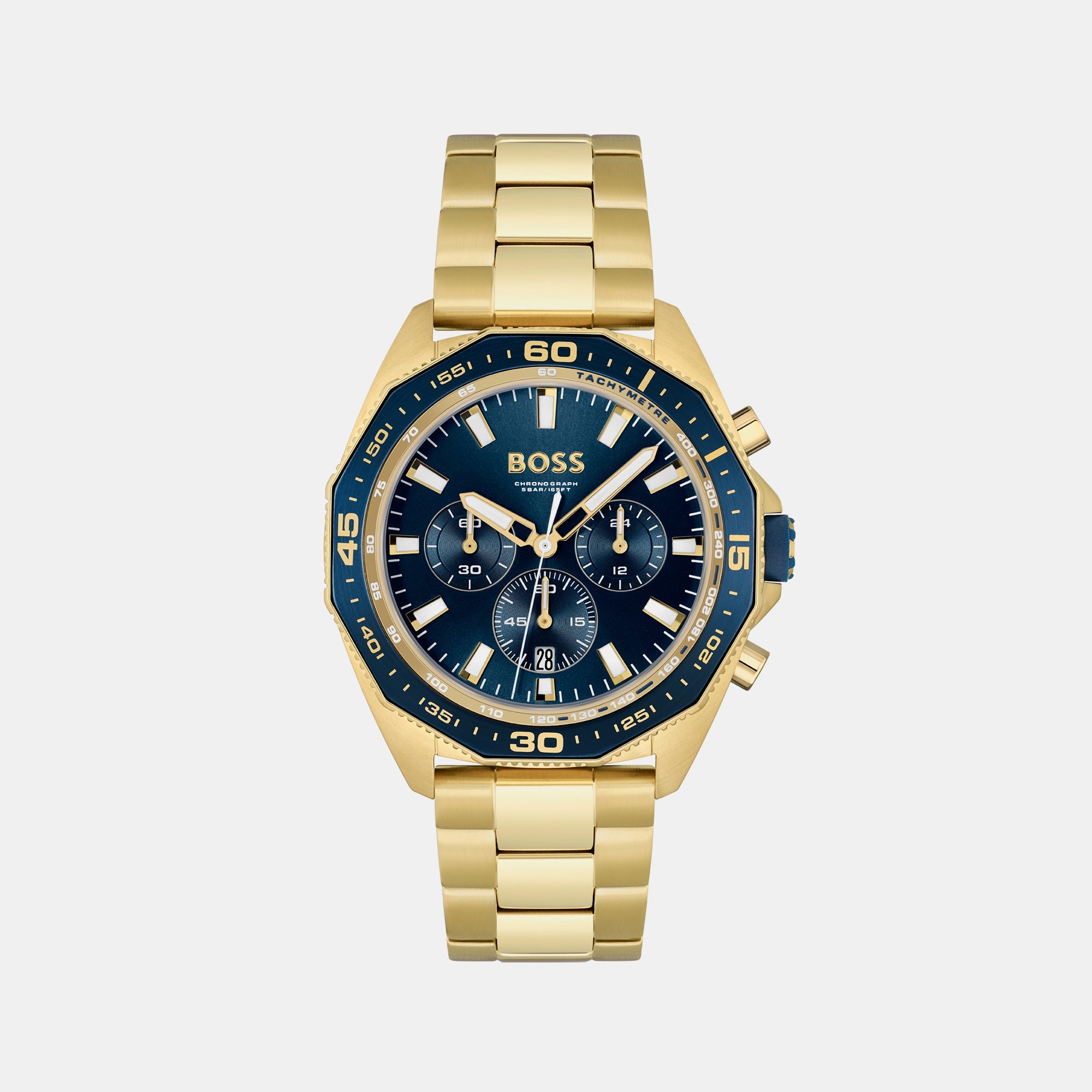 Boss Energy Men Quartz Blue Dial Chronograph Stainless Steel Watch 1513973