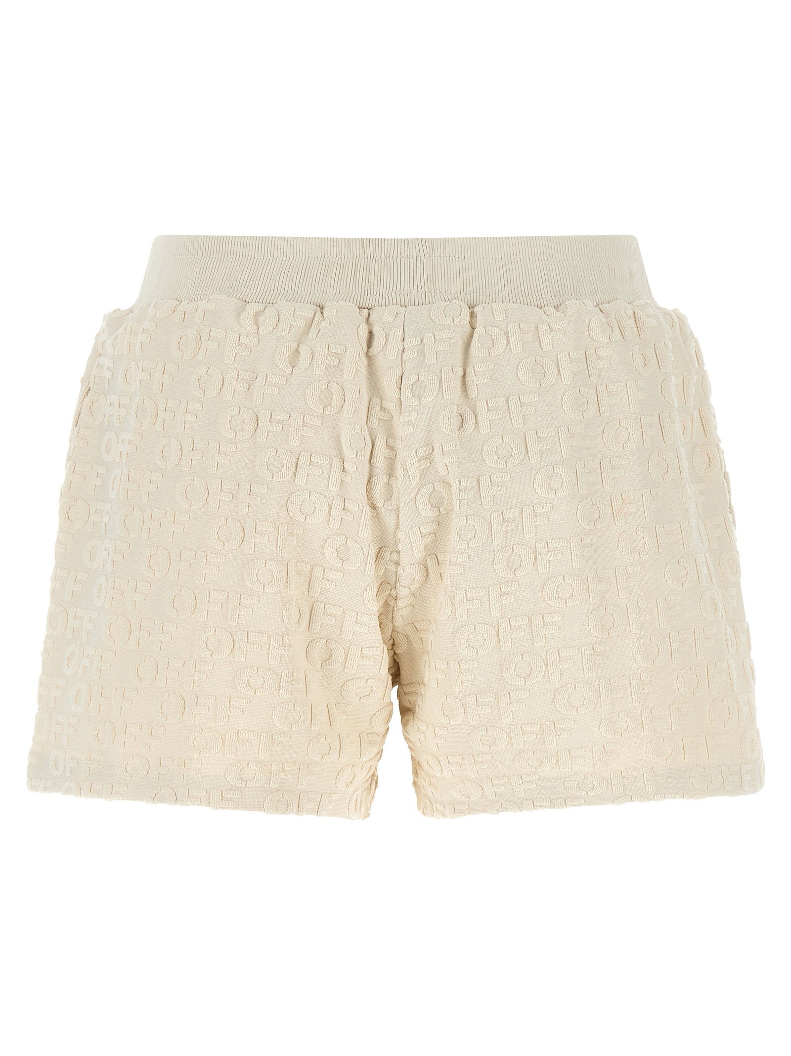 Off White Terry Shorts – 100% cotton - view 2