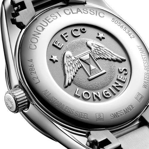 Longines Conquest Classic Sunray Silver Dial Women 29.5mm - view 4