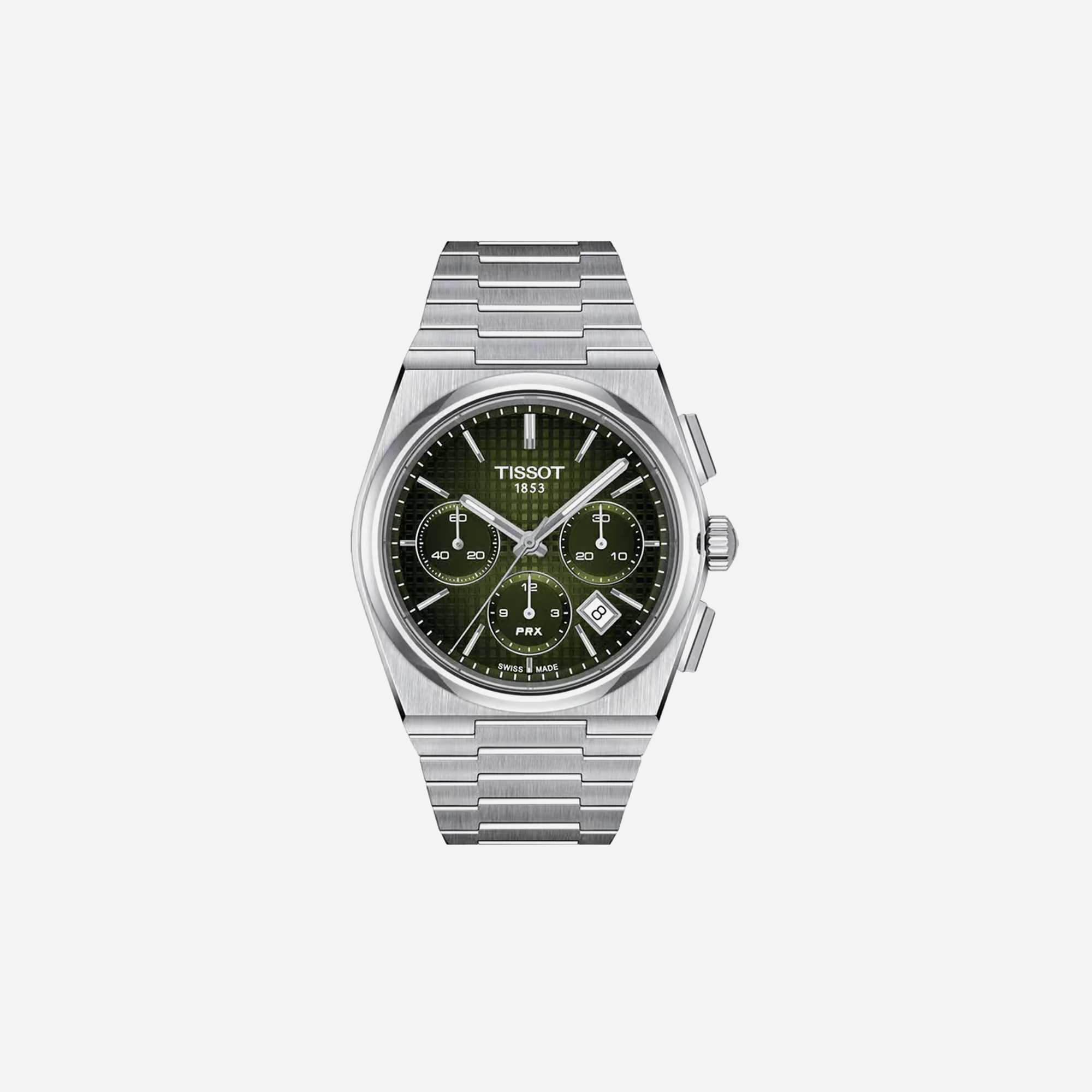 Tissot PRX Green Dial 42mm Stainless Steel Automatic Chronograph Watch