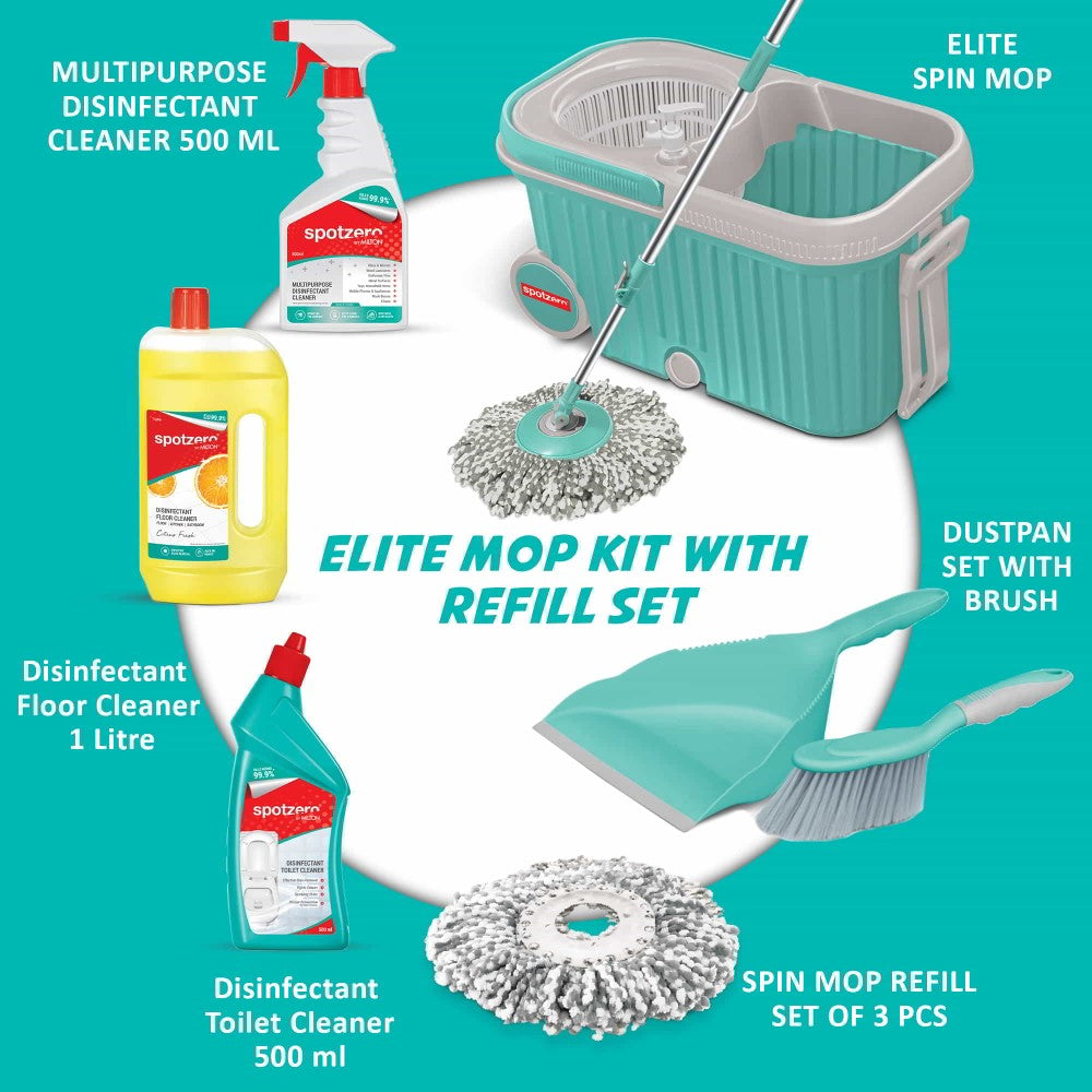 Elite Mop Floor Cleaning Kit with added Refill (Spotzero by Milton) - view 3