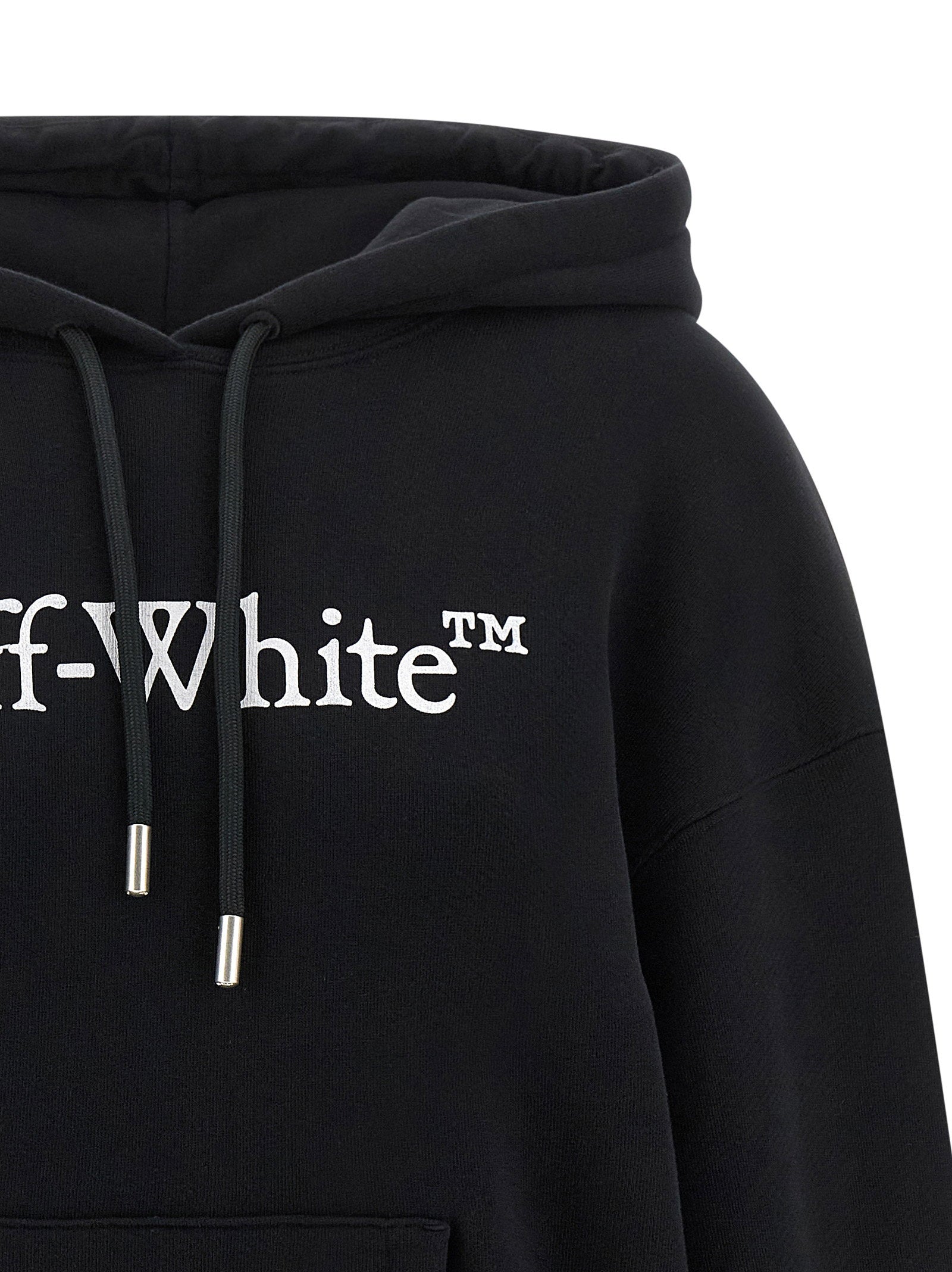 Off White Big Logo Bookkish Hoodie – 100% cotton - view 3