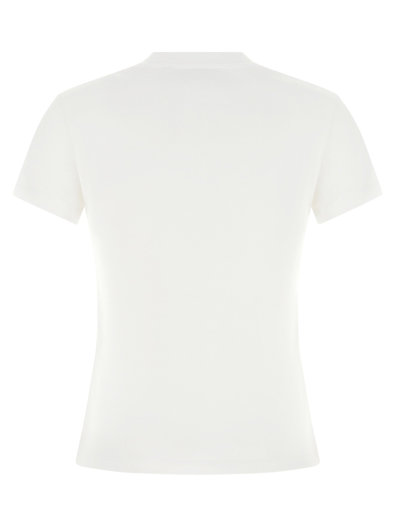 Off White Logo Embroidery T-shirt – 100% cotton - view 2